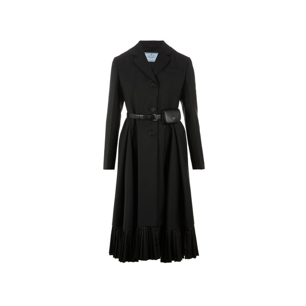 Manteau en laine mohair mélangée