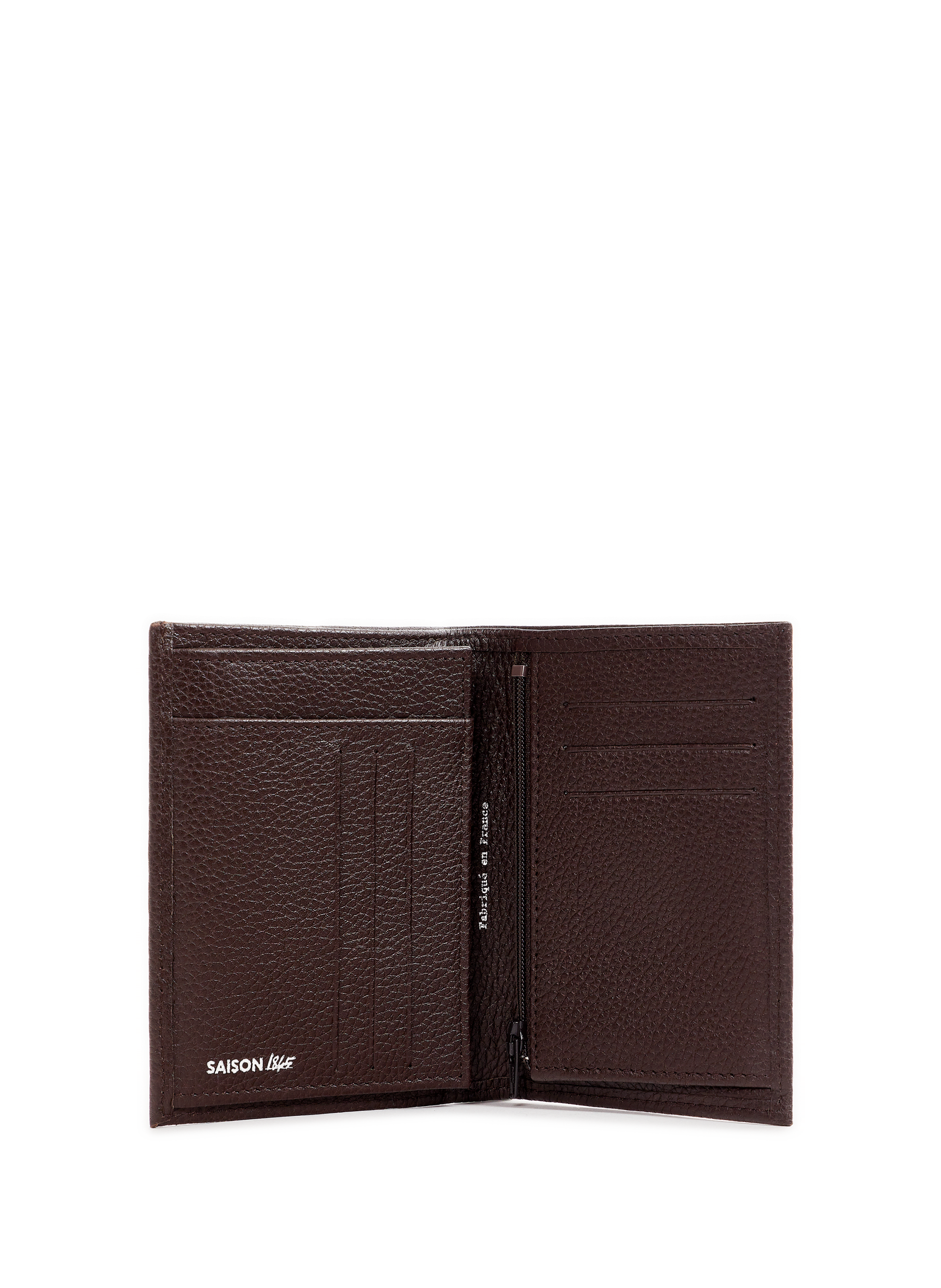 Portefeuille en cuir de veau SAISON 1865 Marron