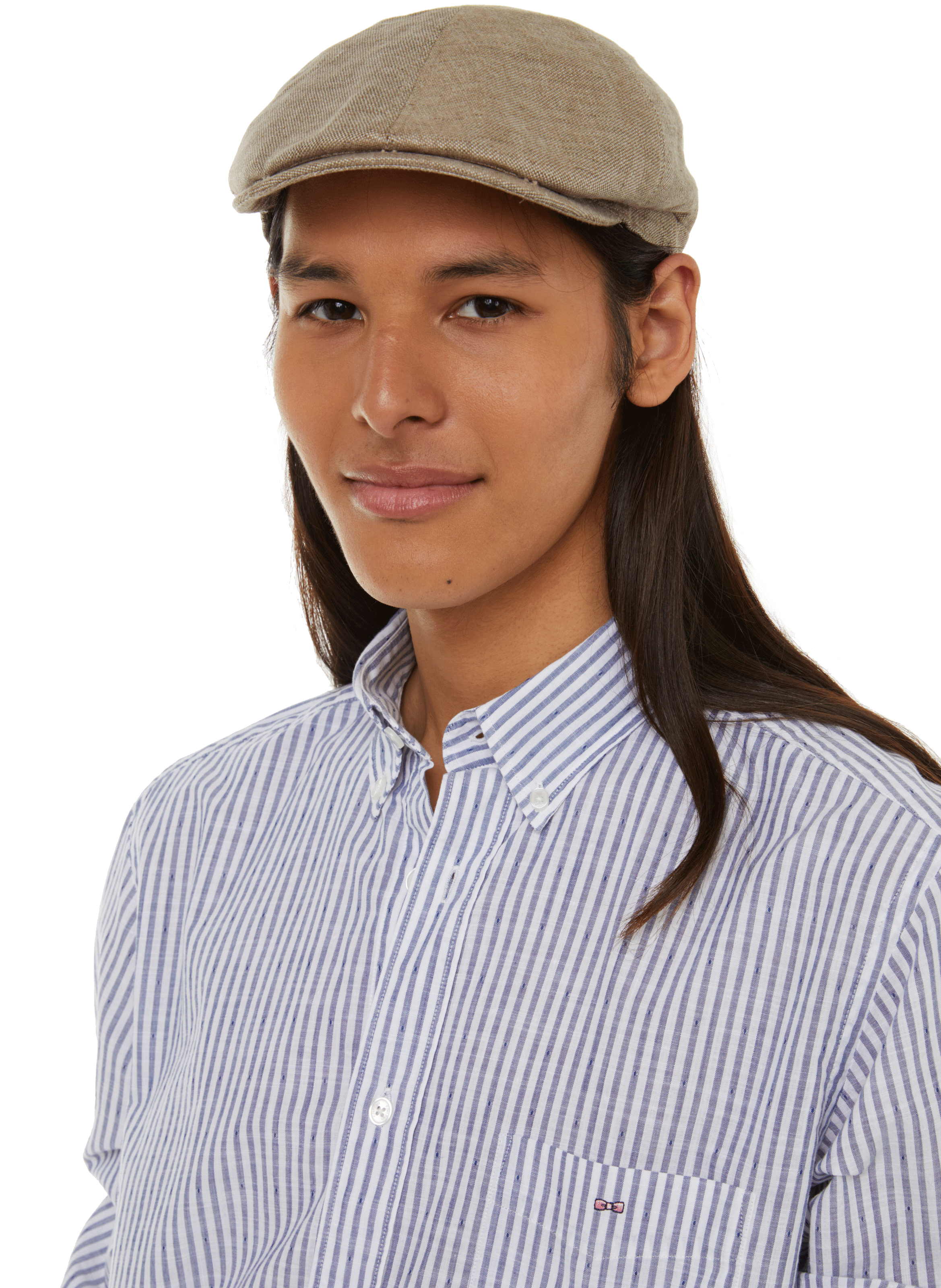 Casquette gavroche en lin SAISON 1865 Beige