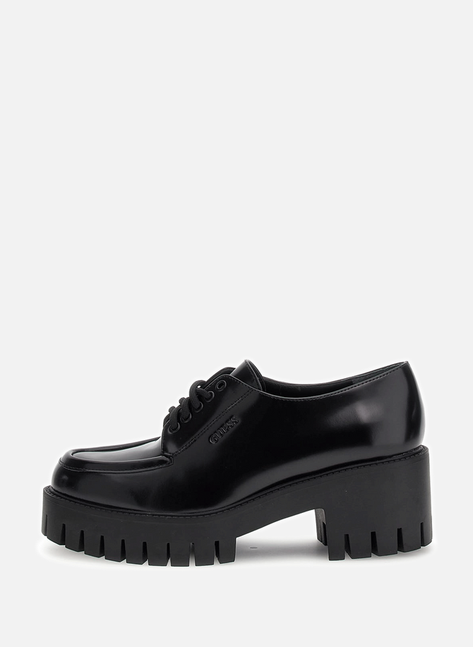 Leather platform loafers  GUESS