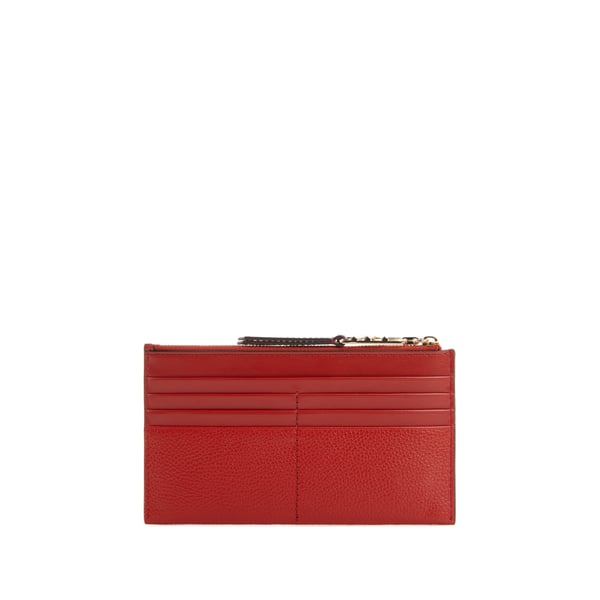 Portefeuille en cuir grainé