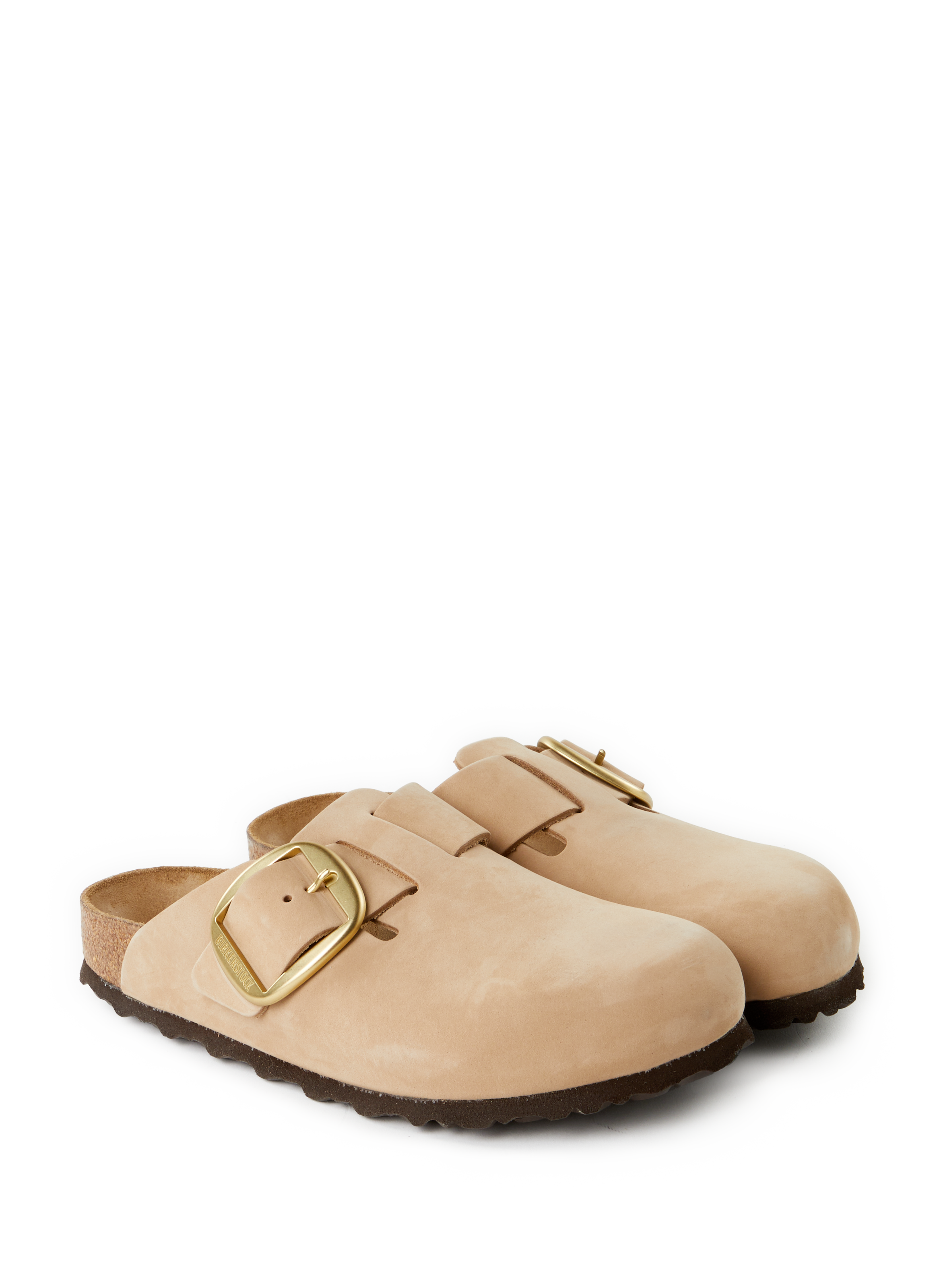 Sabots Boston en cuir  BIRKENSTOCK Beige