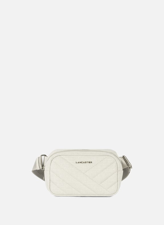 Sac banane - canvas matelassé Gris by LANCASTER LANCASTER Sac banane - canvas matelassé Gris