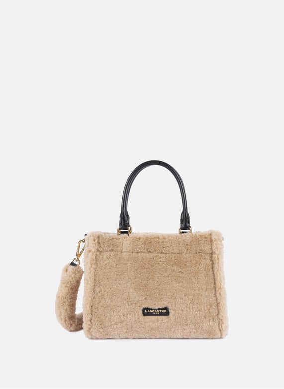 Mini sac cabas main - moumoute | Beige by LANCASTER Mini sac cabas main - moumoute Beige