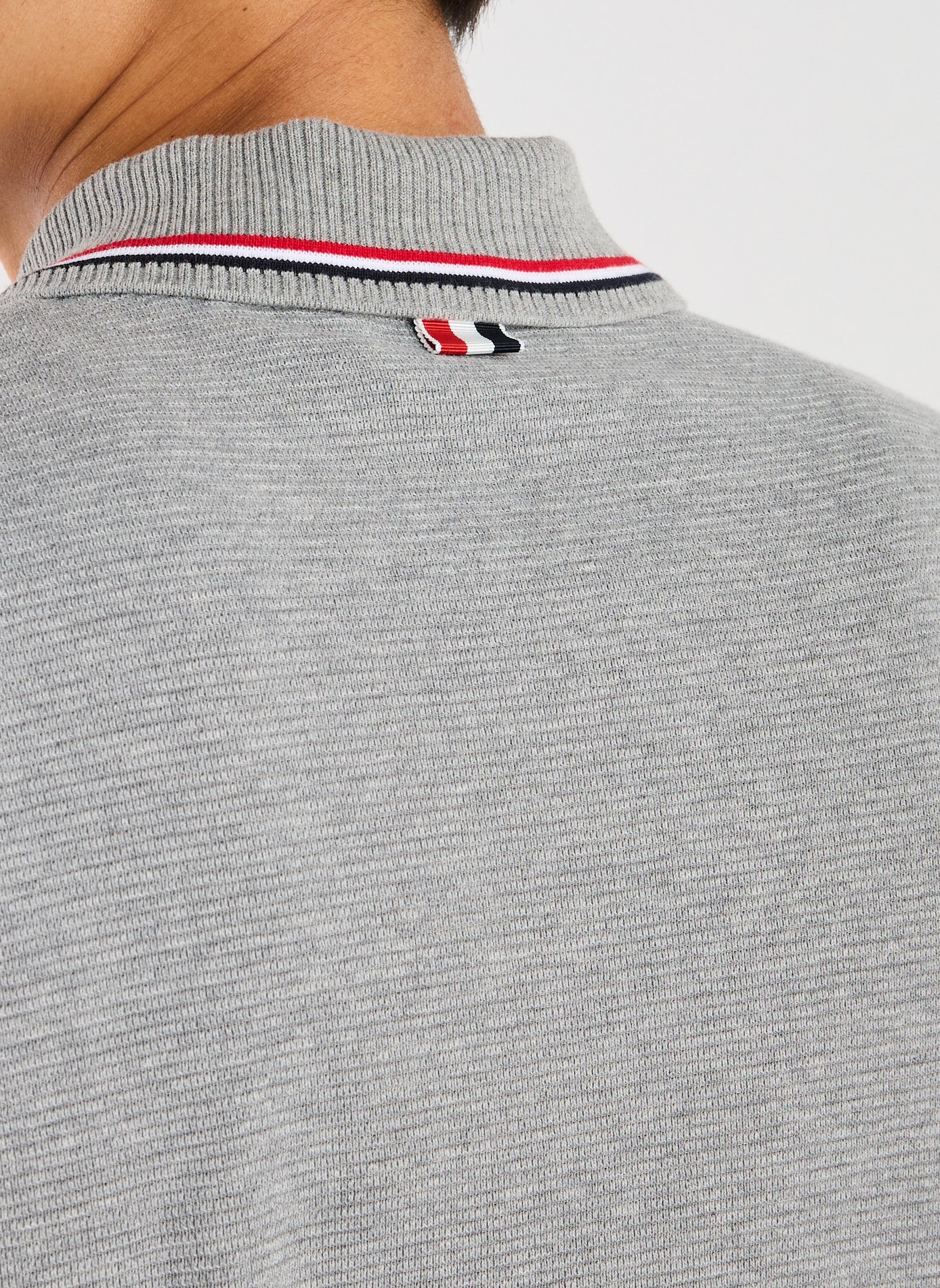  Cotton polo shirt  THOM BROWNE Grey