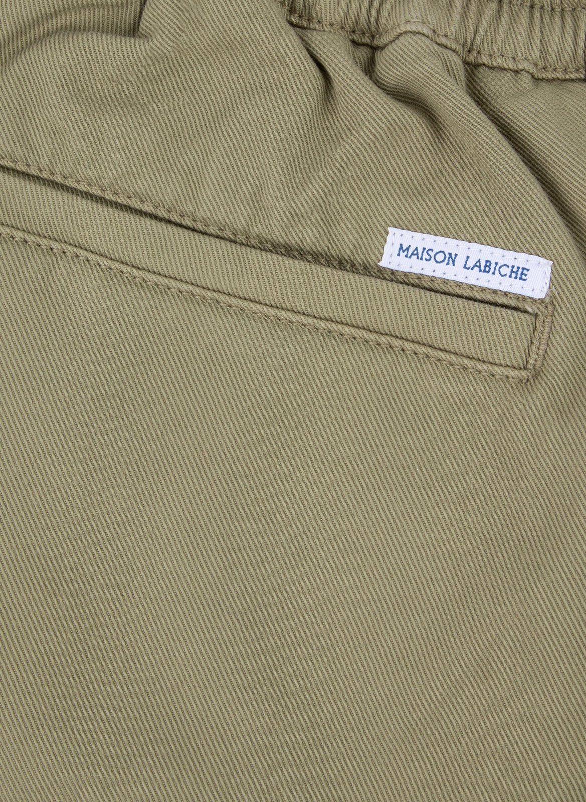 Arcade straight-leg pants in mixed cotton MAISON LABICHE Green