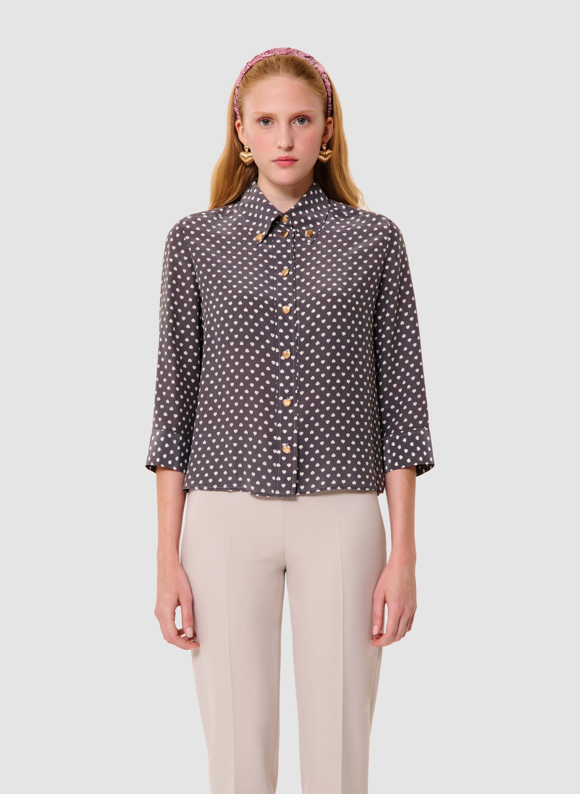 Chemise charlot TARA JARMON Gris