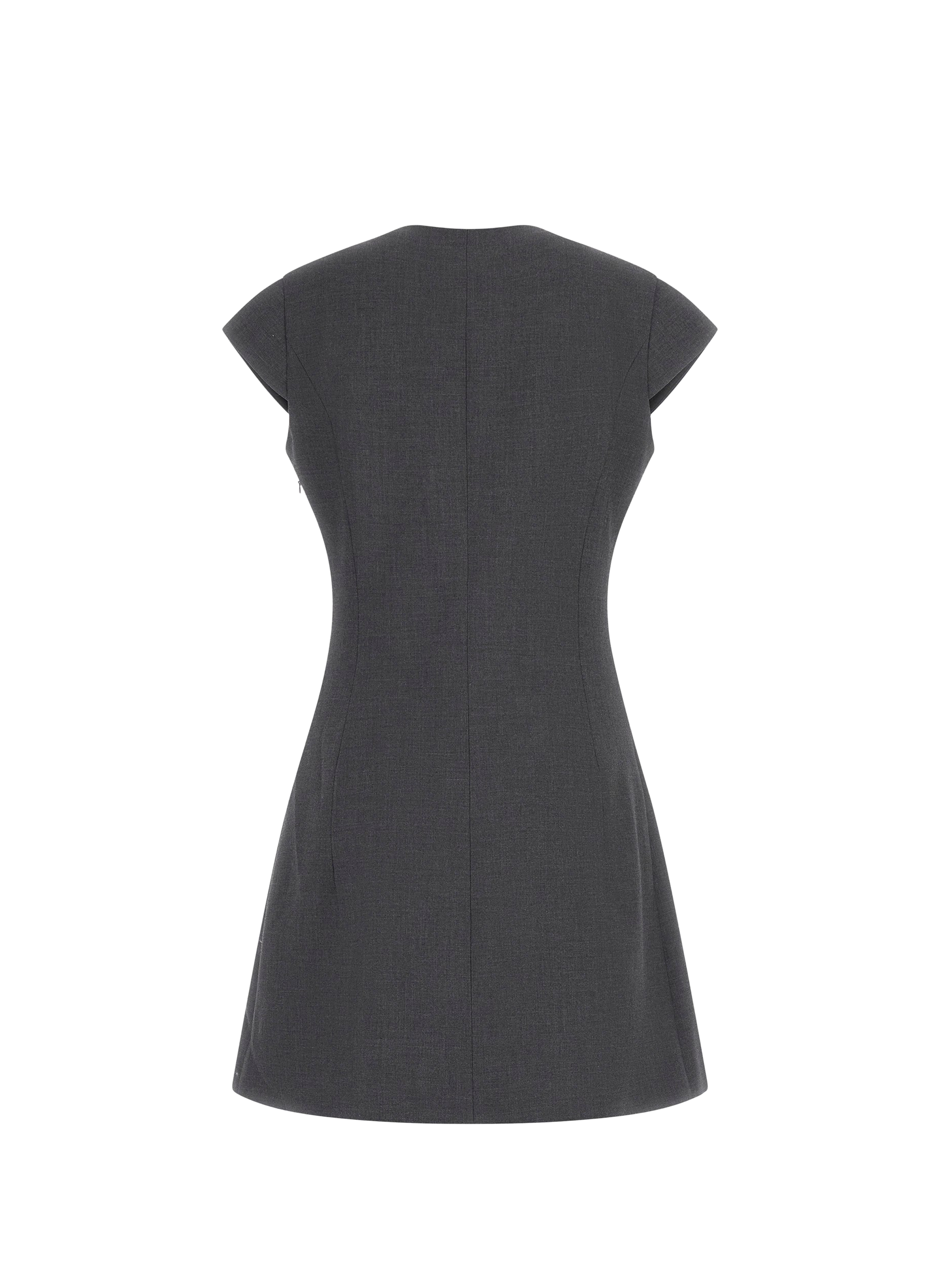 Midi dress with V-neck GUESS Grey