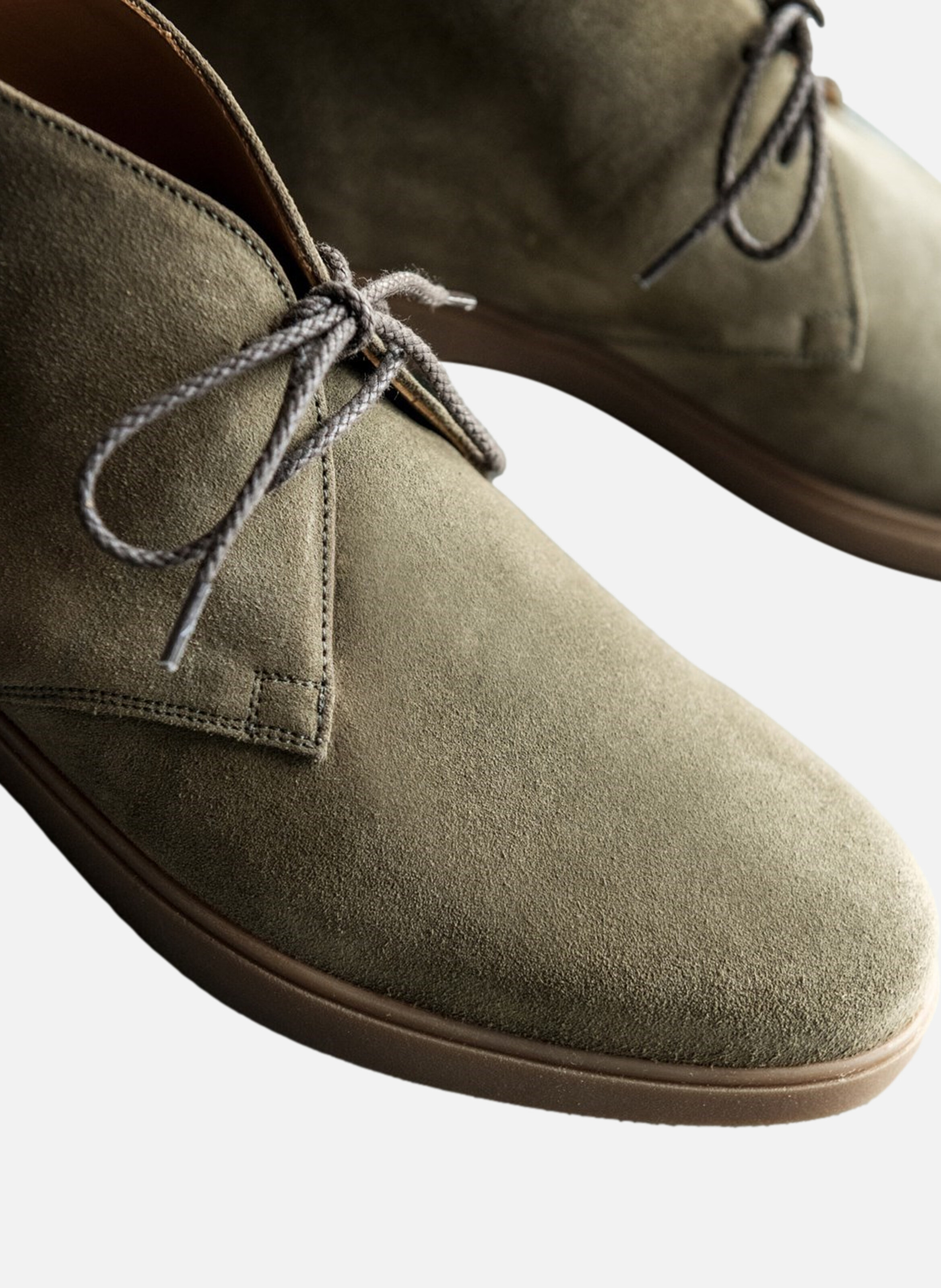 Bottines daim sahara FINSBURY Vert