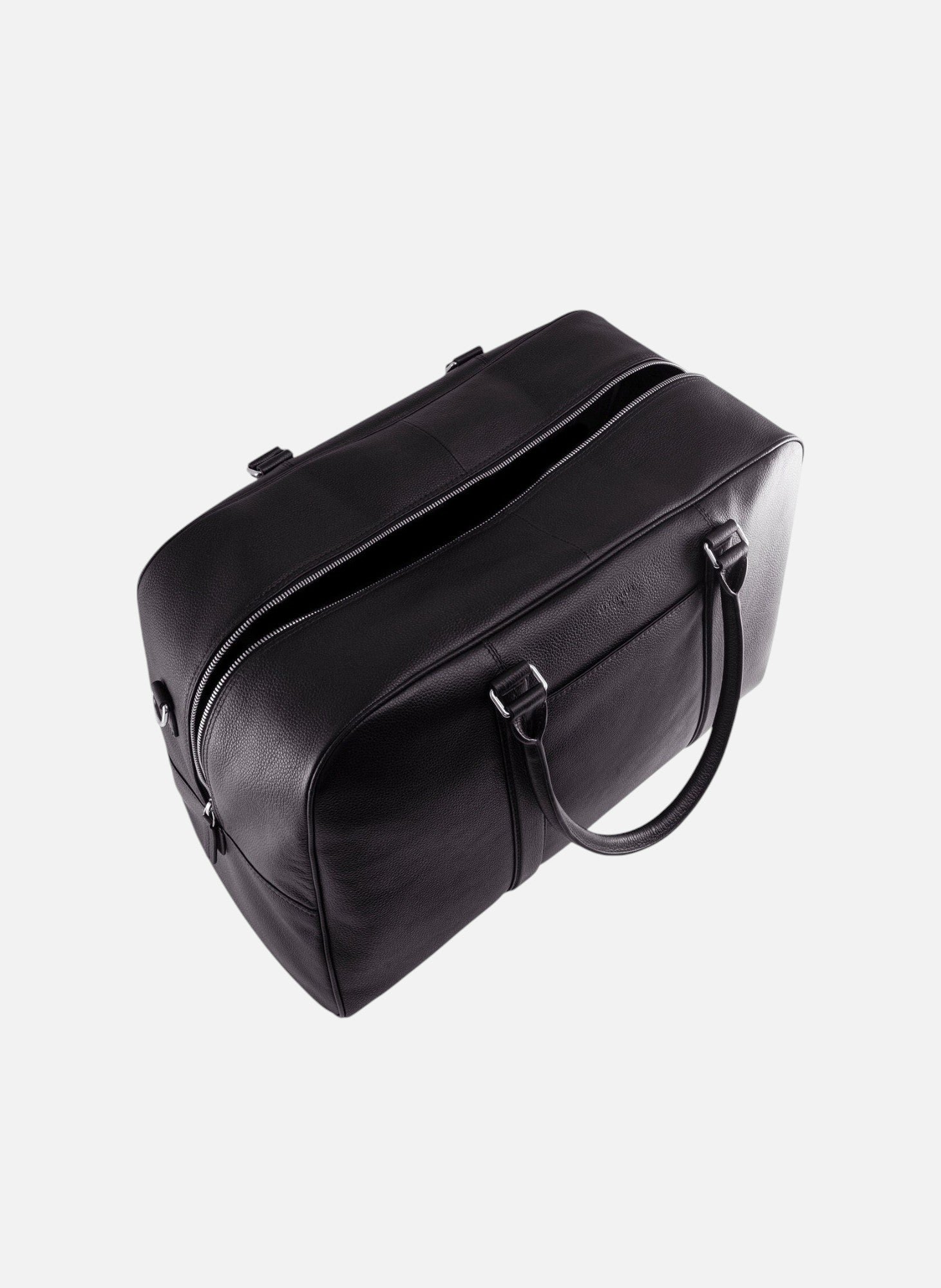 Sac de voyage 48h charles en cuir grainé Noir