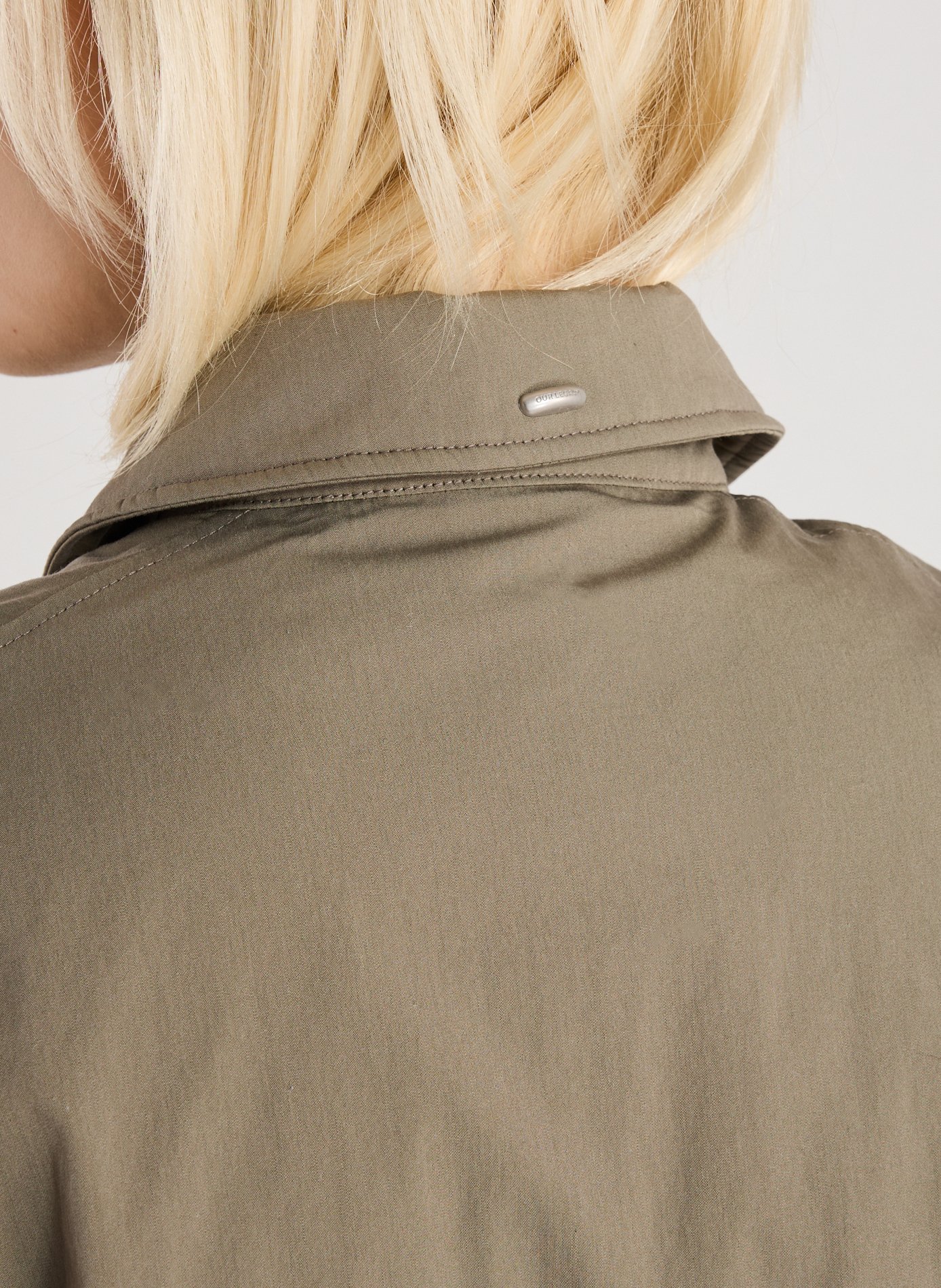 Oversized jacket with classic collar OUR LEGACY Khaki