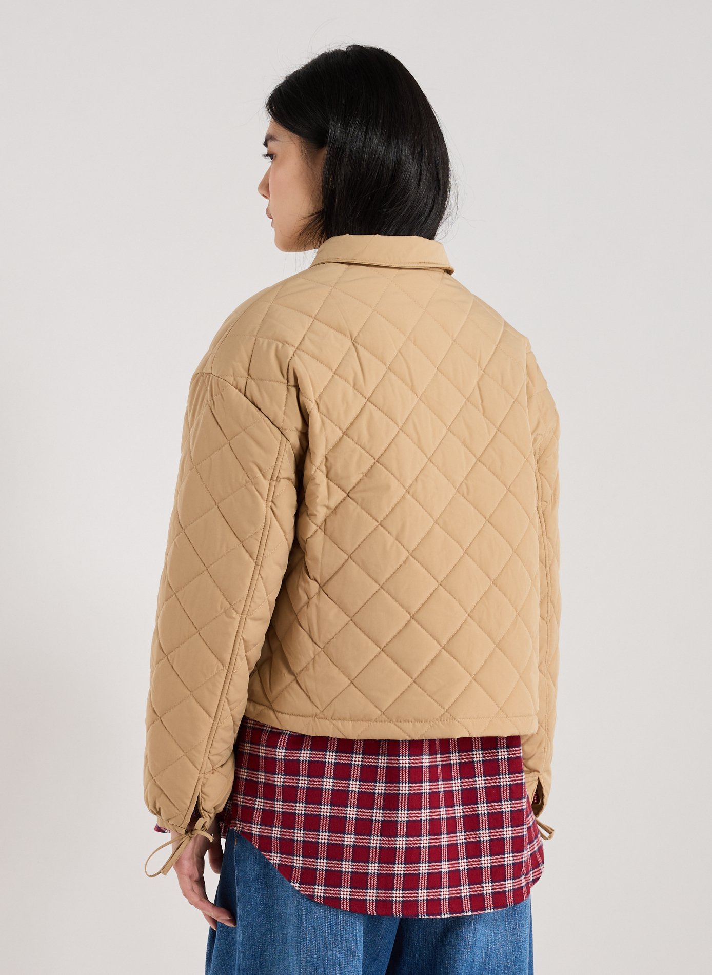 Veste matelassée col classique GUESS Beige