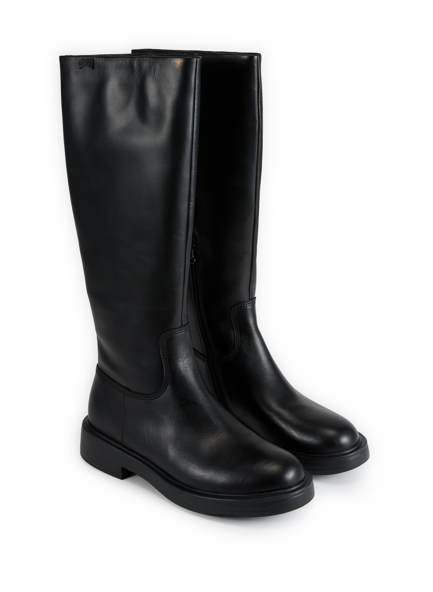 Plain leather boots CAMPER Black