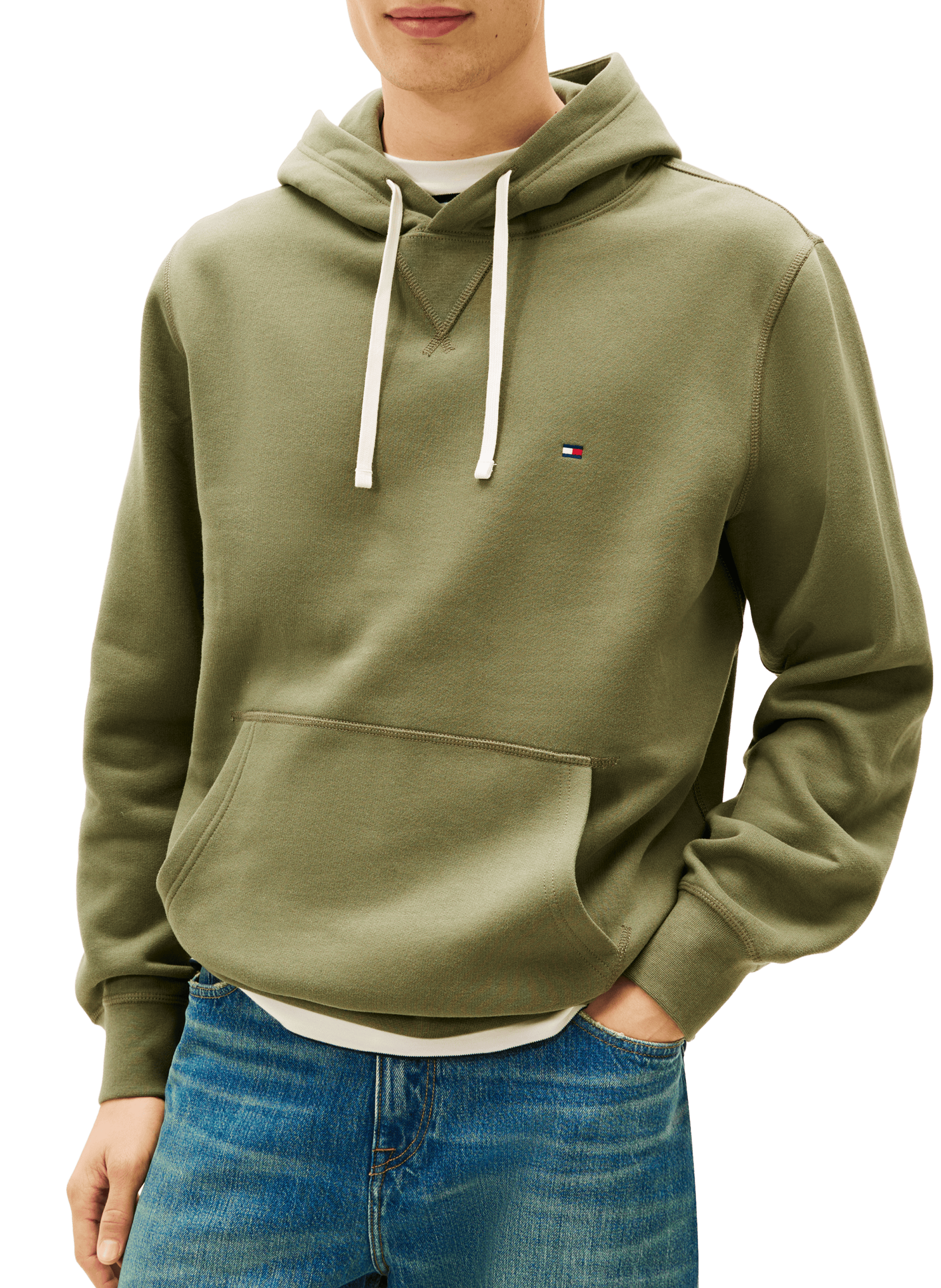 TOMMY HILFIGER Hoodie en molleton Vert
