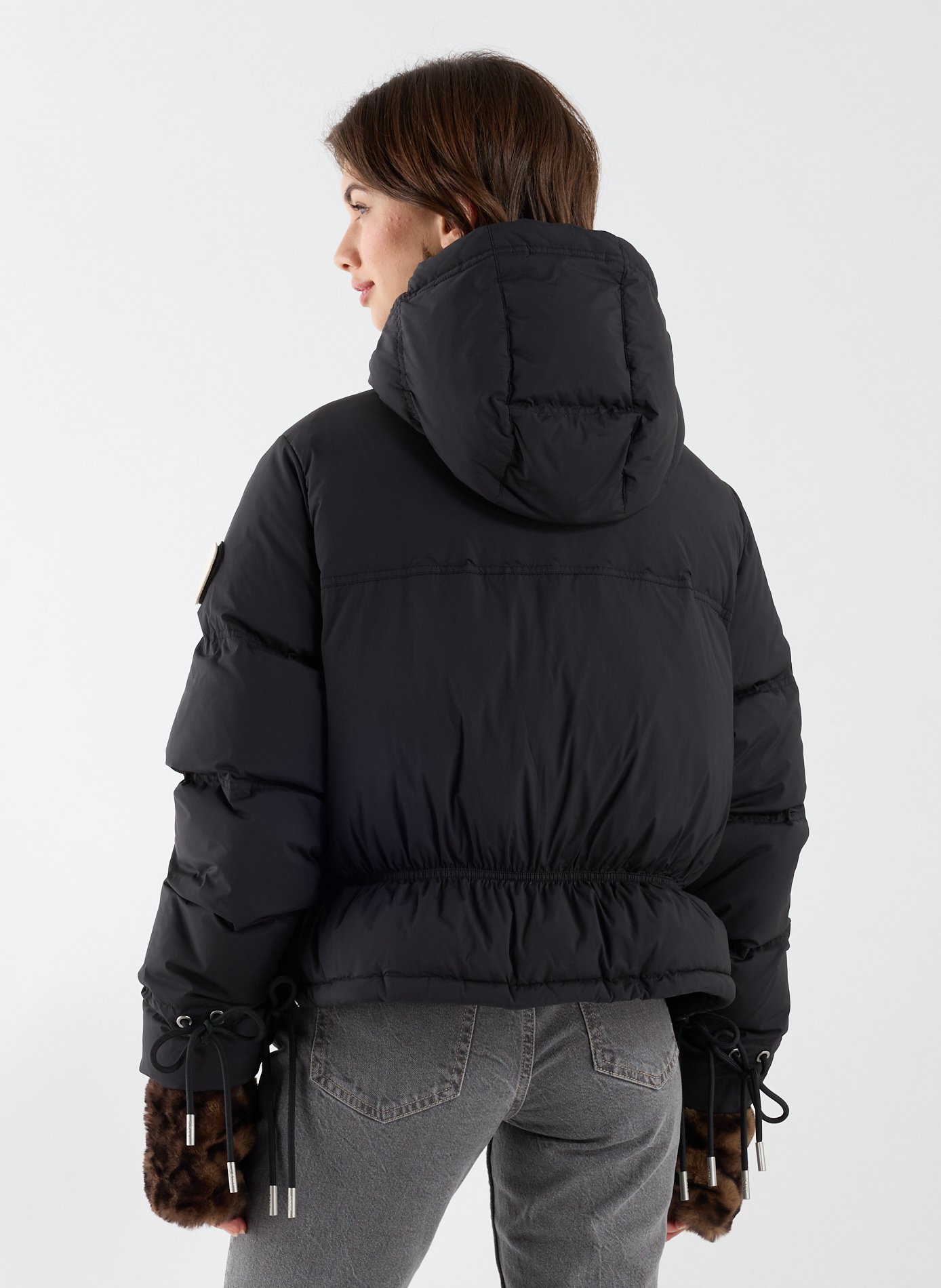 Short quilted down jacket JOTT Black