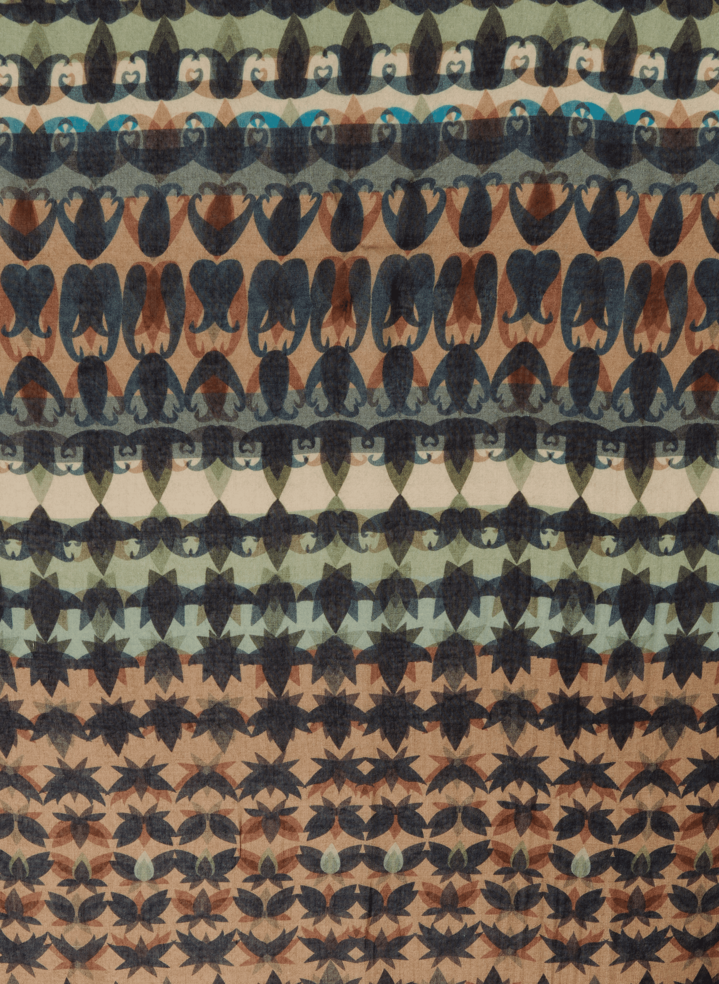 Frayed edge scarf PETRUSSE Multicolour