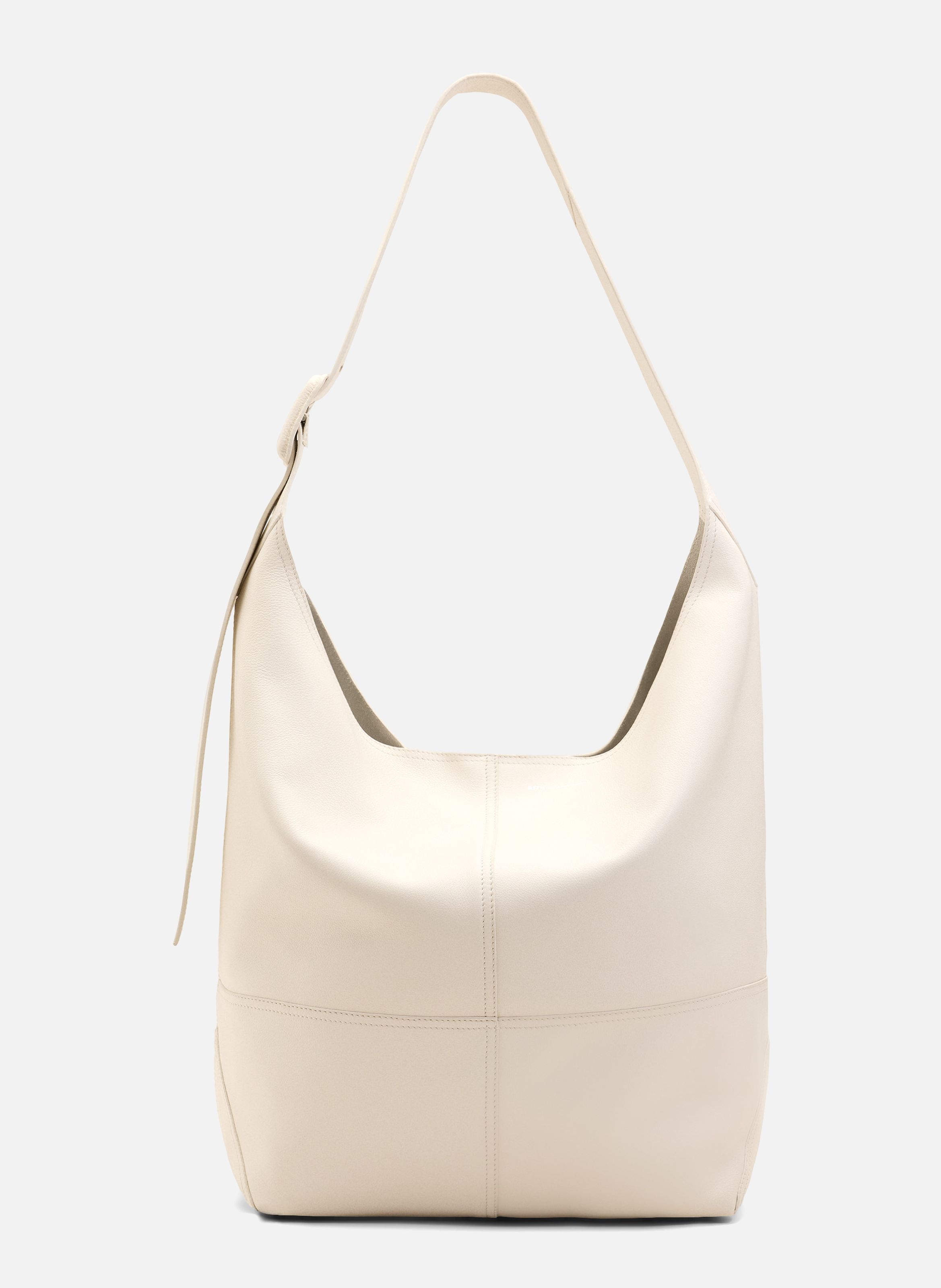 Sac porté croisé etienne unisexe en cuir de taurillon AMI PARIS Blanc