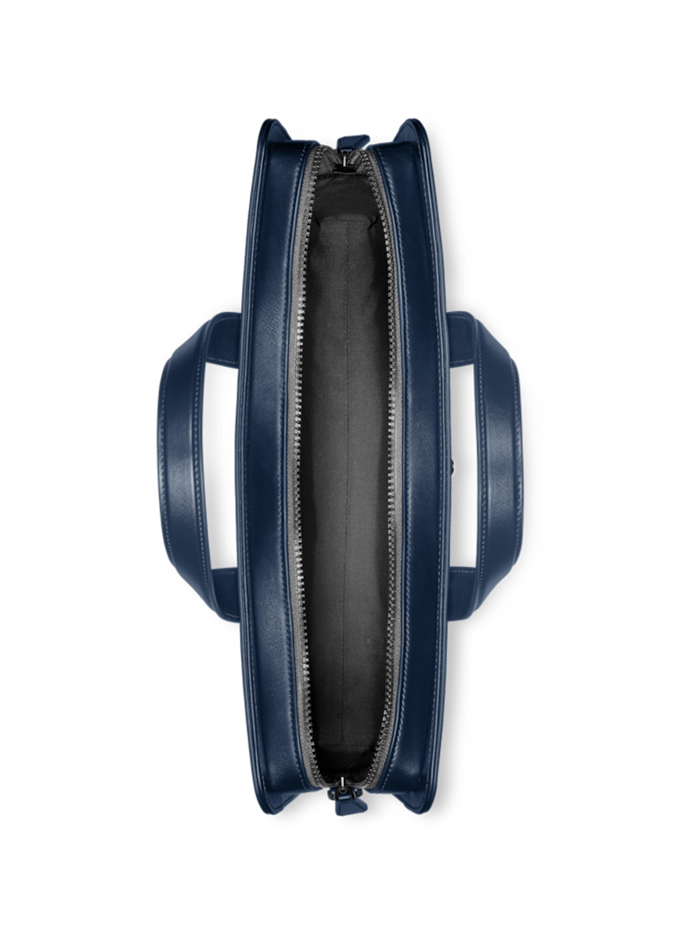 Porte documents porté main en cuir  MONTBLANC Bleu