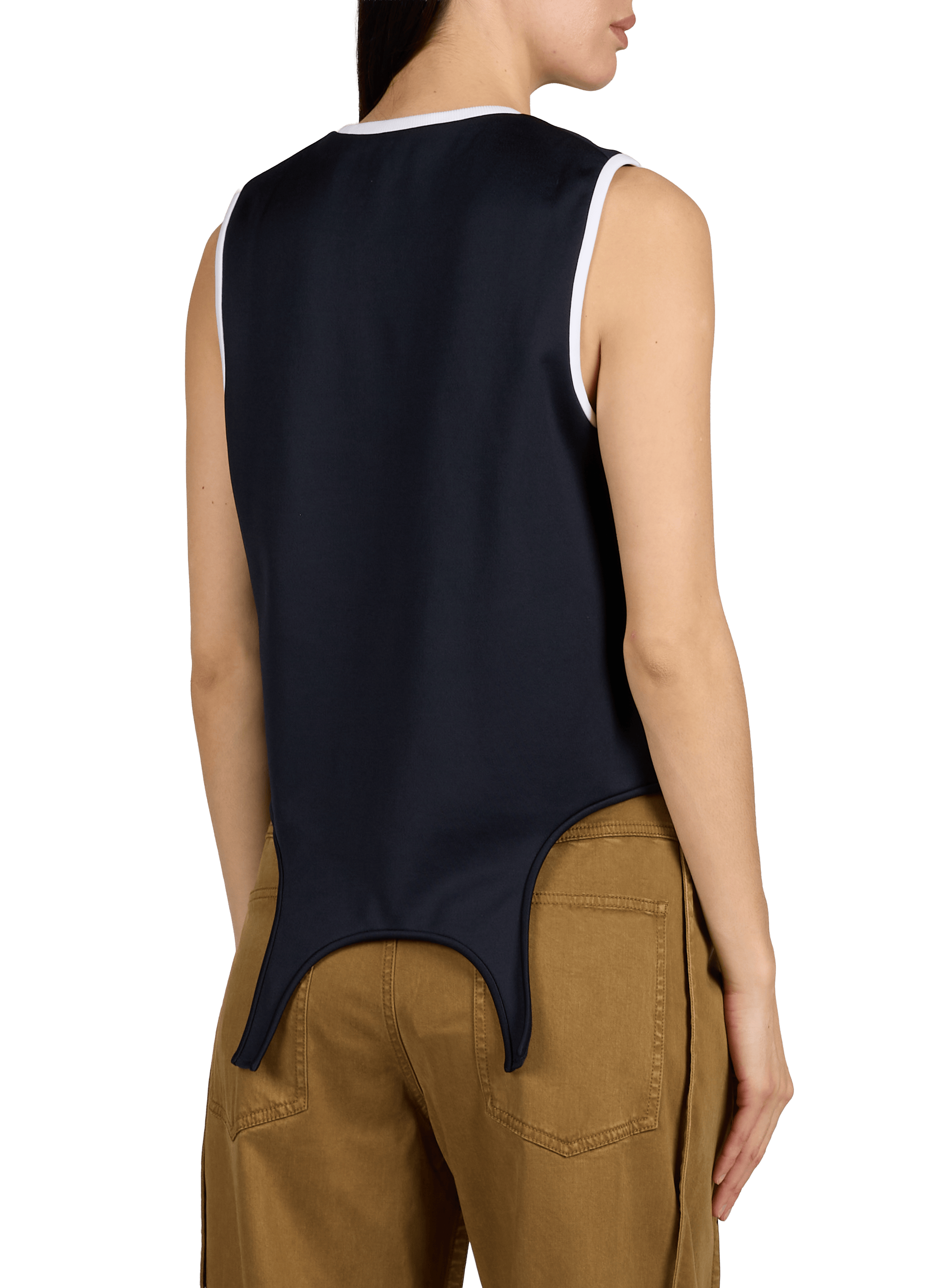 Pleated top TIBI Blue