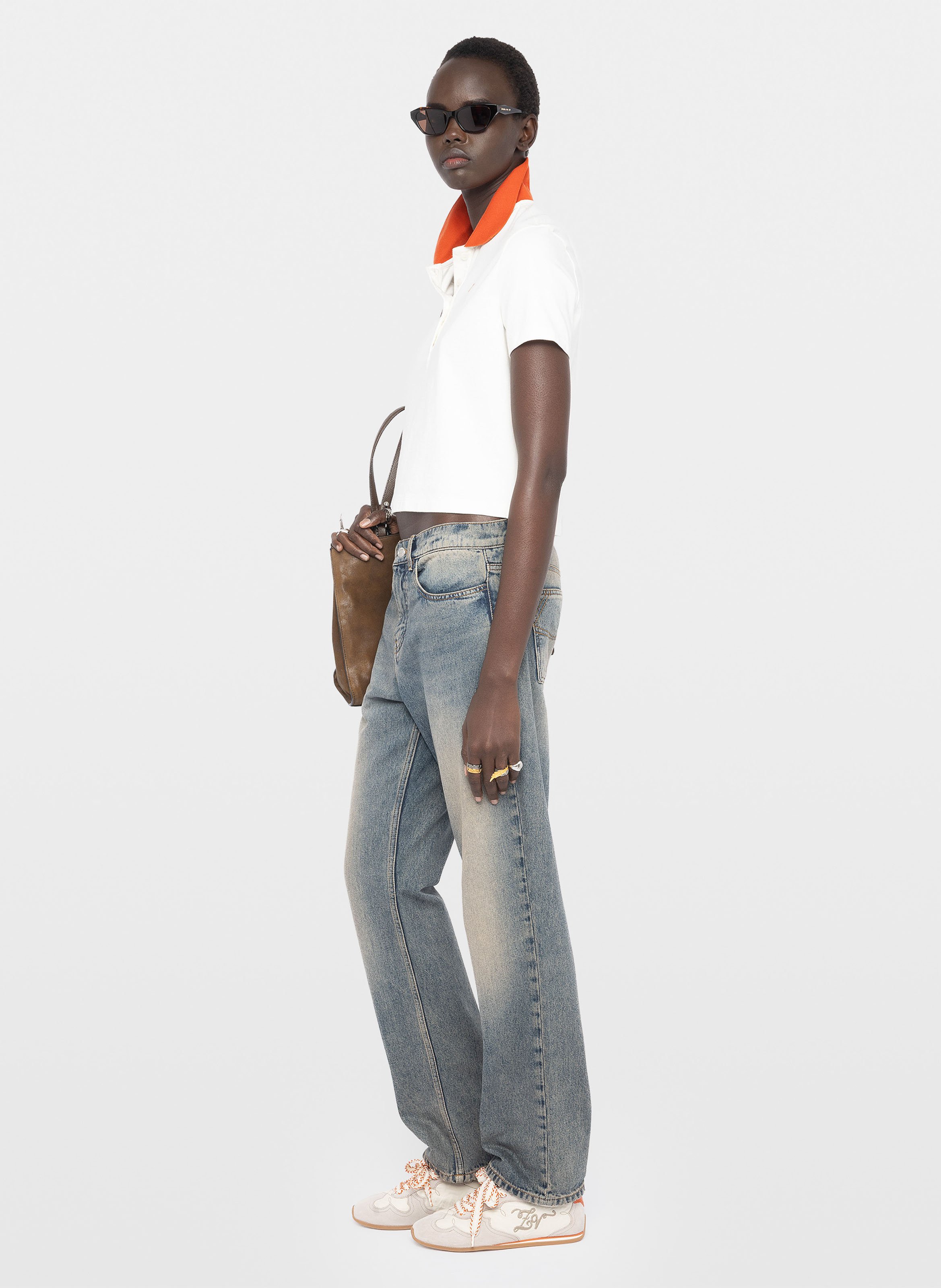 Polo court en coton bio mirta ZADIG&VOLTAIRE Beige