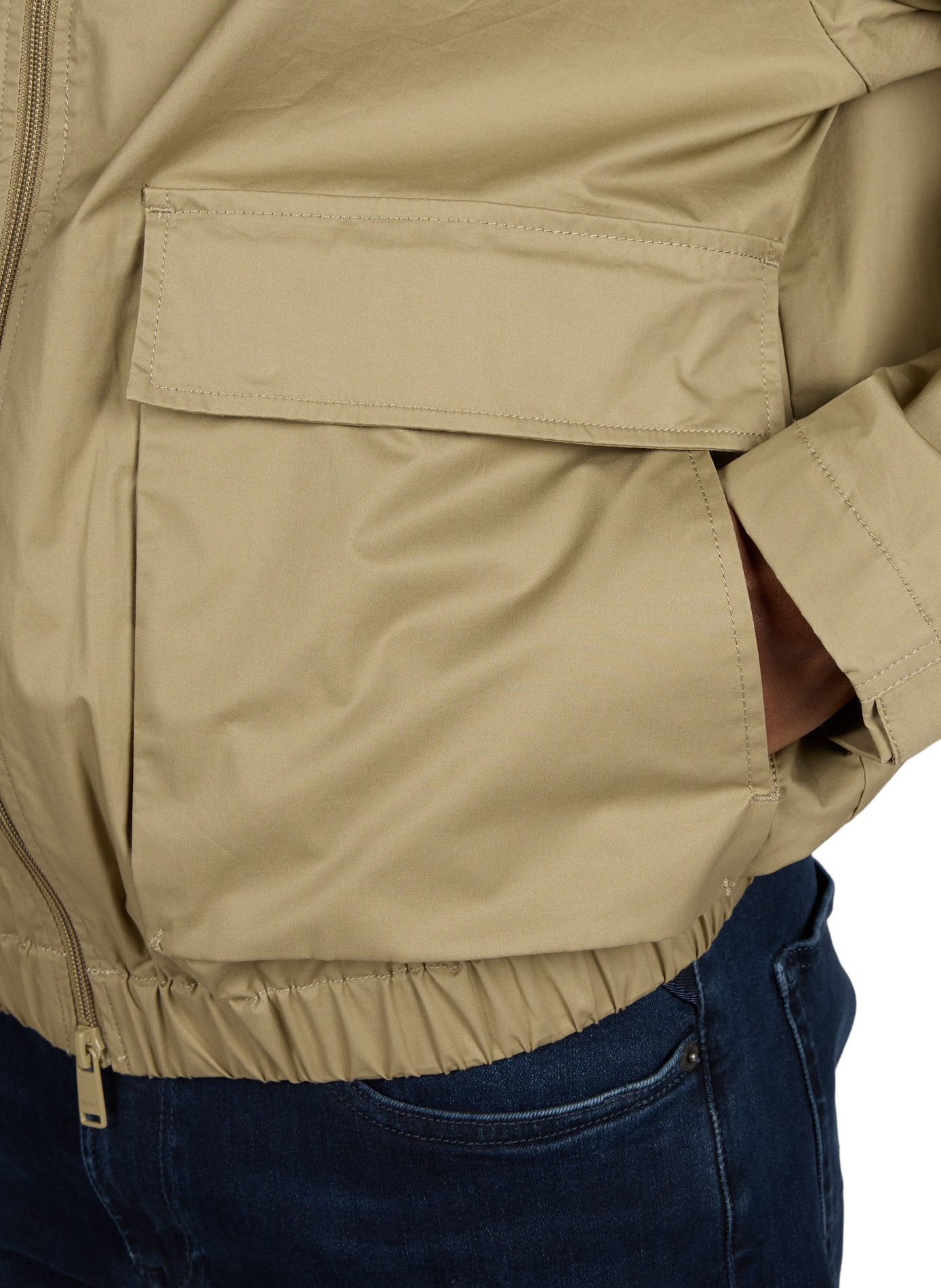 Blouson à capuche en coton mélangé REPLAY Marron