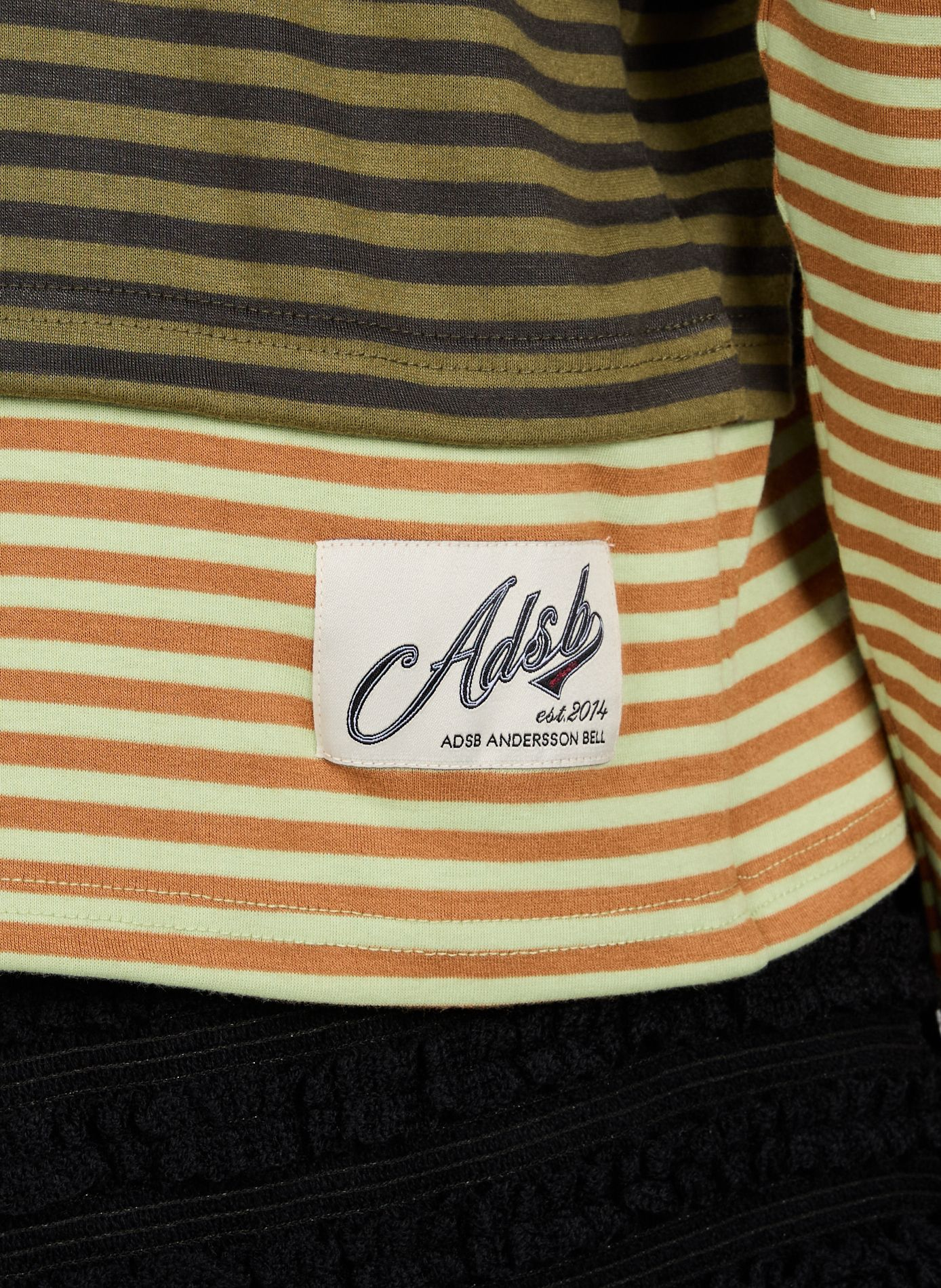 Striped double effect t-shirt ANDERSSON BELL Multicolour