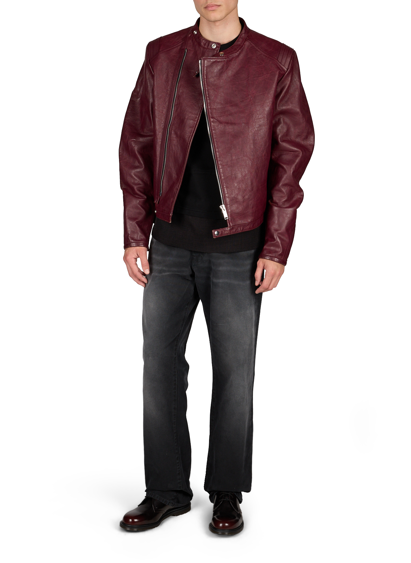 Mayfare patent leather derbies DR. MARTENS Red