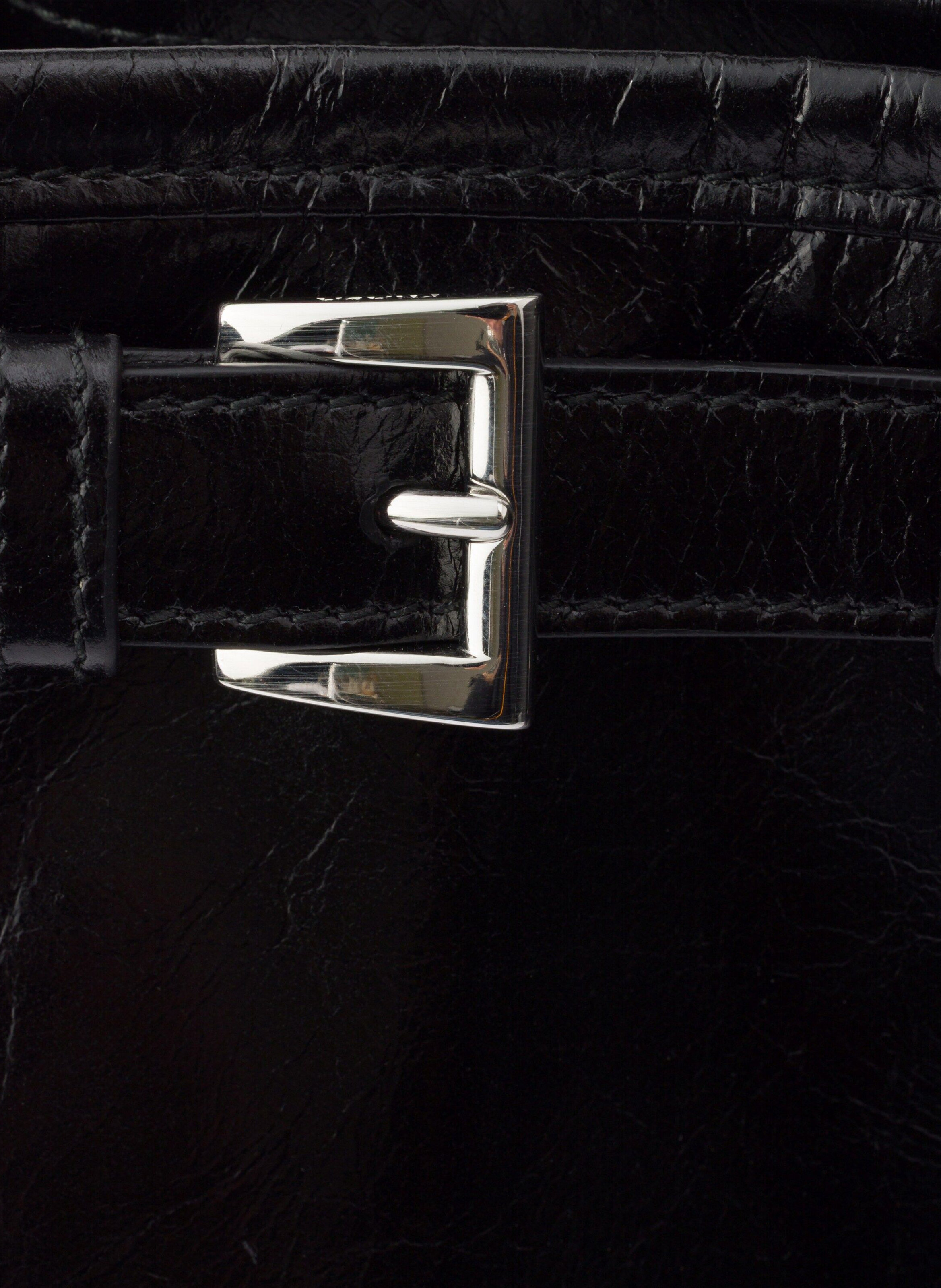 Sac porté épaule prada bonnie en cuir Noir