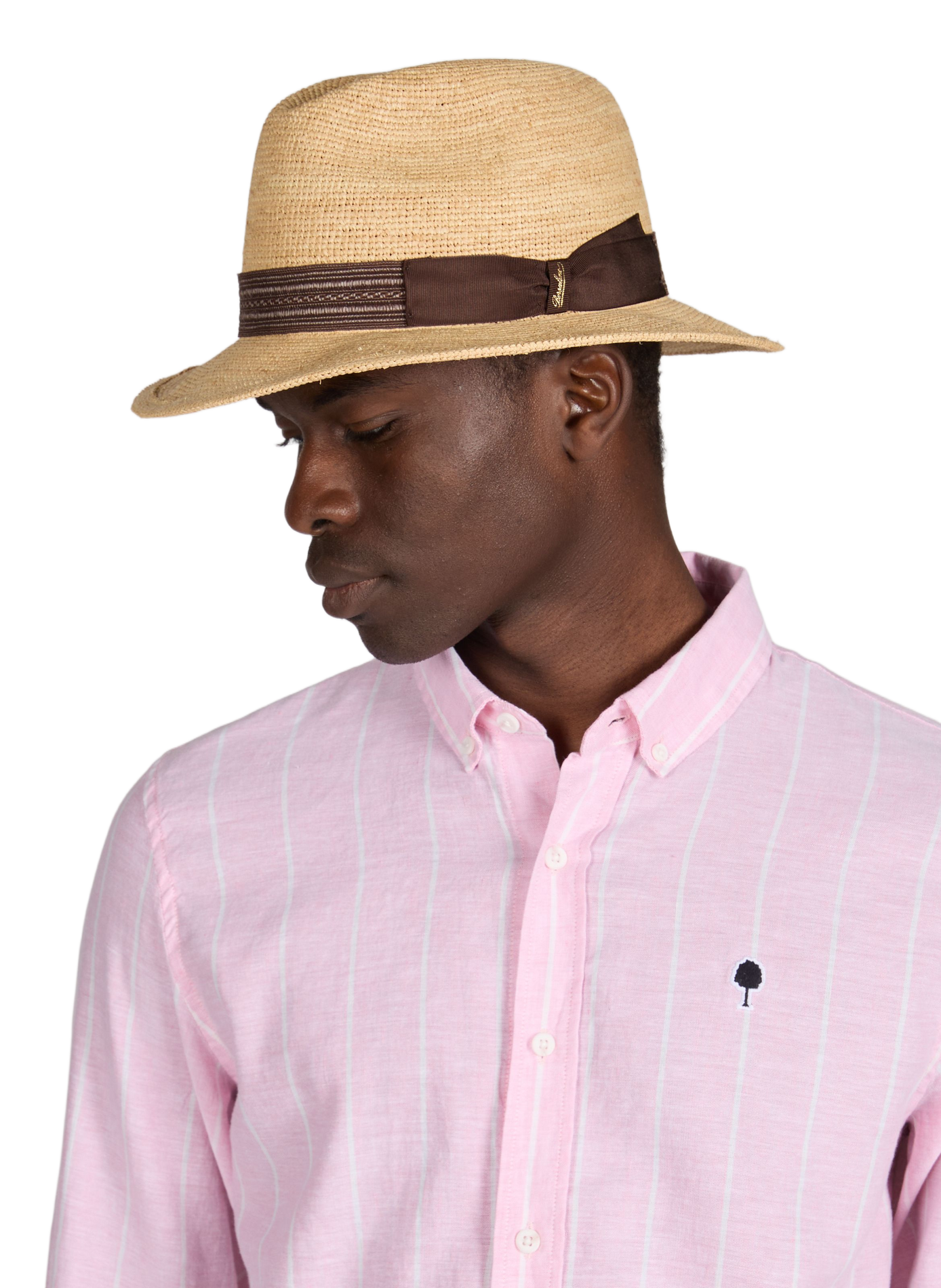 Chapeau de paille Frederico BORSALINO Beige