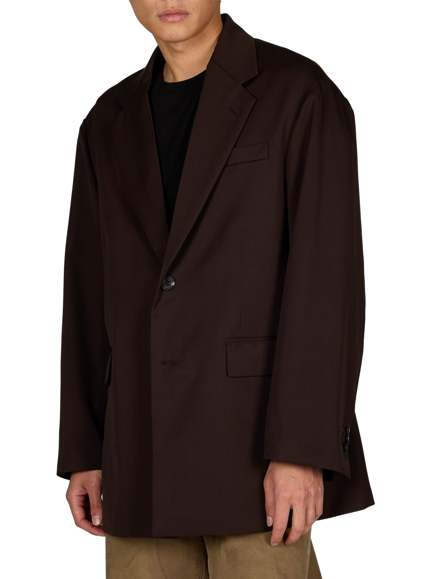 Chaqueta oversize de lana SSSTEIN Marrón