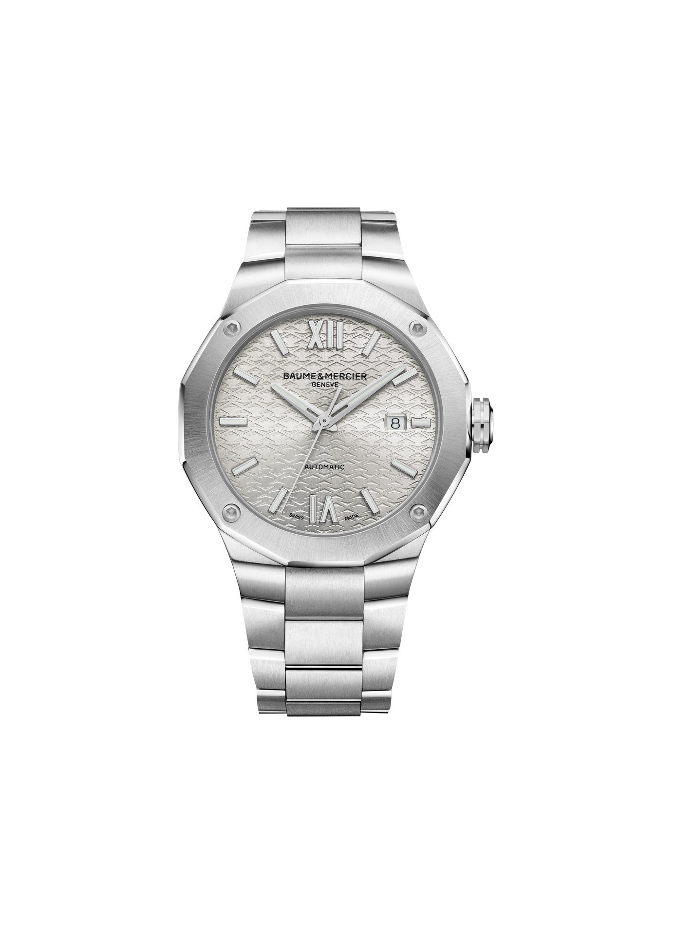 Montre automatique Riviera en acier inoxydable BAUME & MERCIER Argent