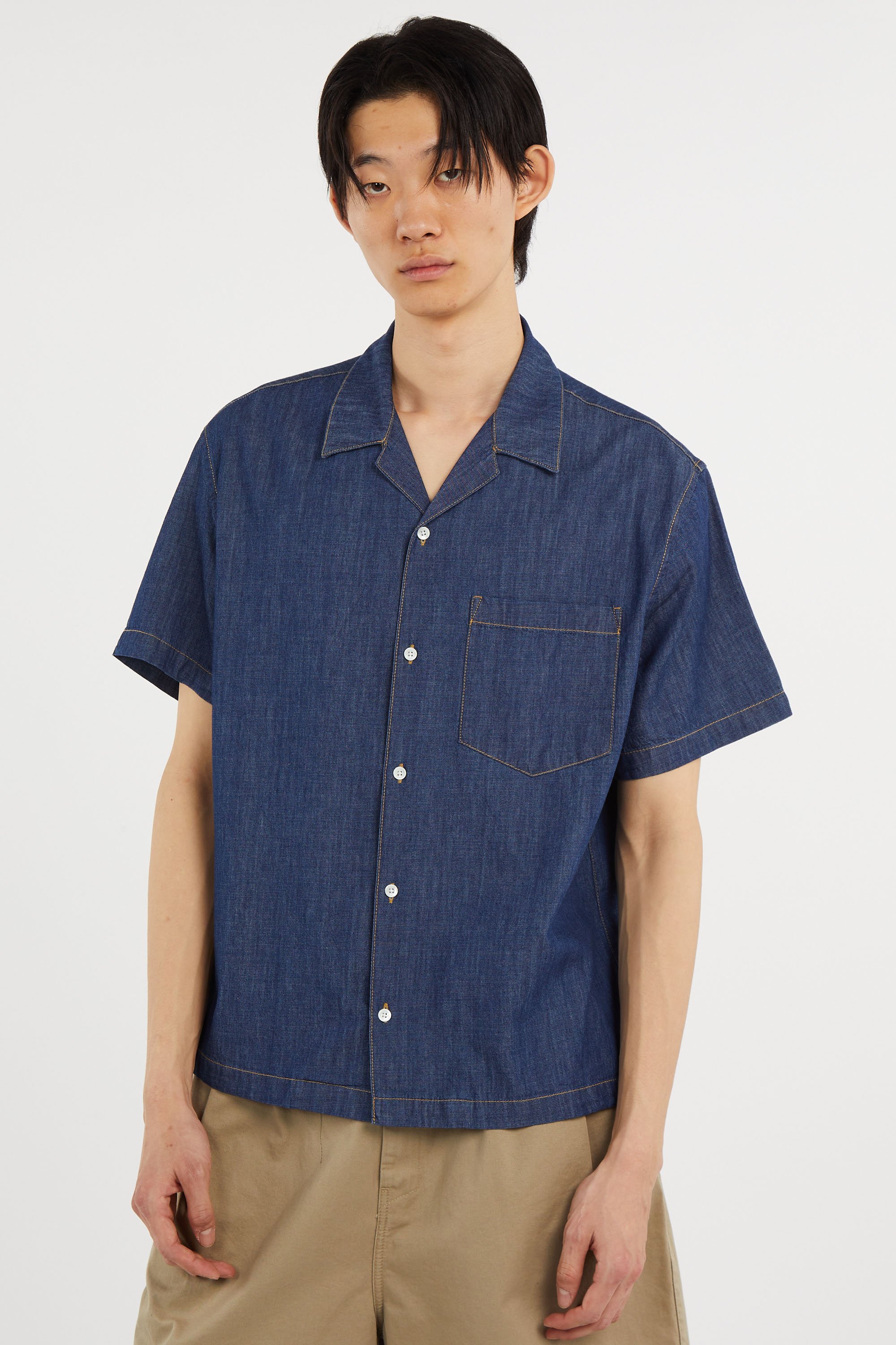 Chemise chemise casual manches co LACOSTE Bleu