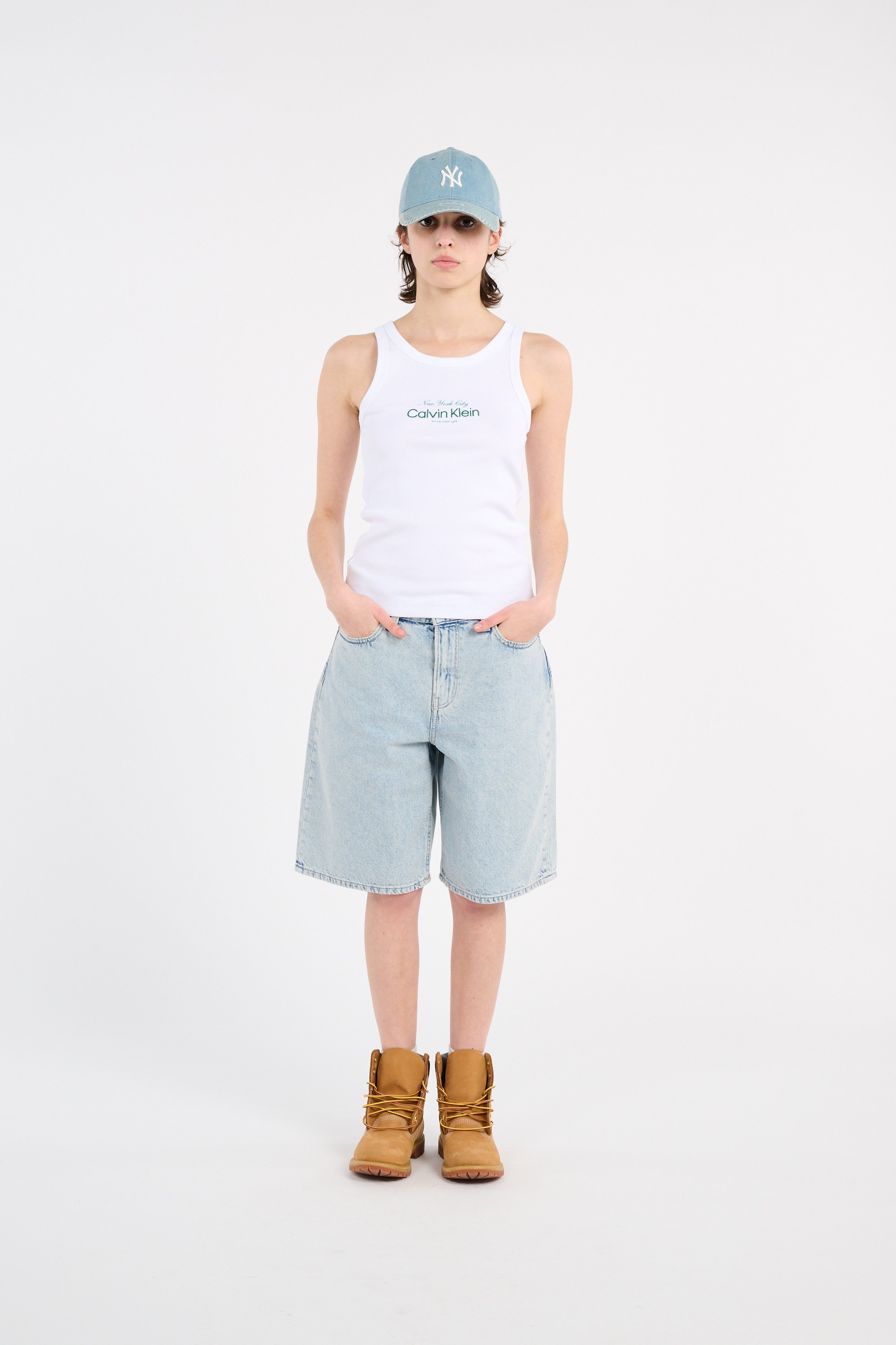Casquette wmns denim stitch 9twenty NEW ERA Bleu