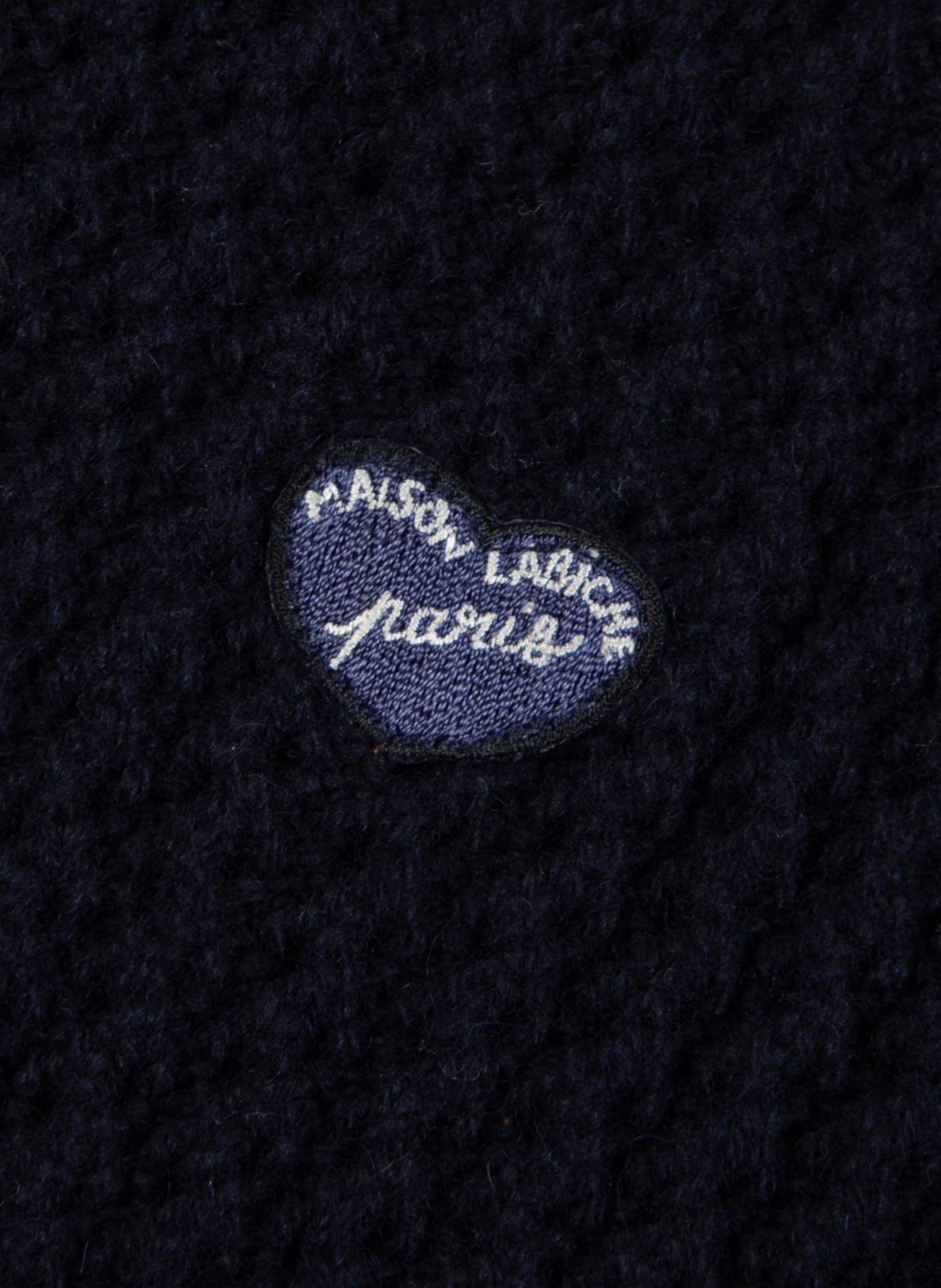 Zip-up high-neck wool vest MAISON LABICHE Blue