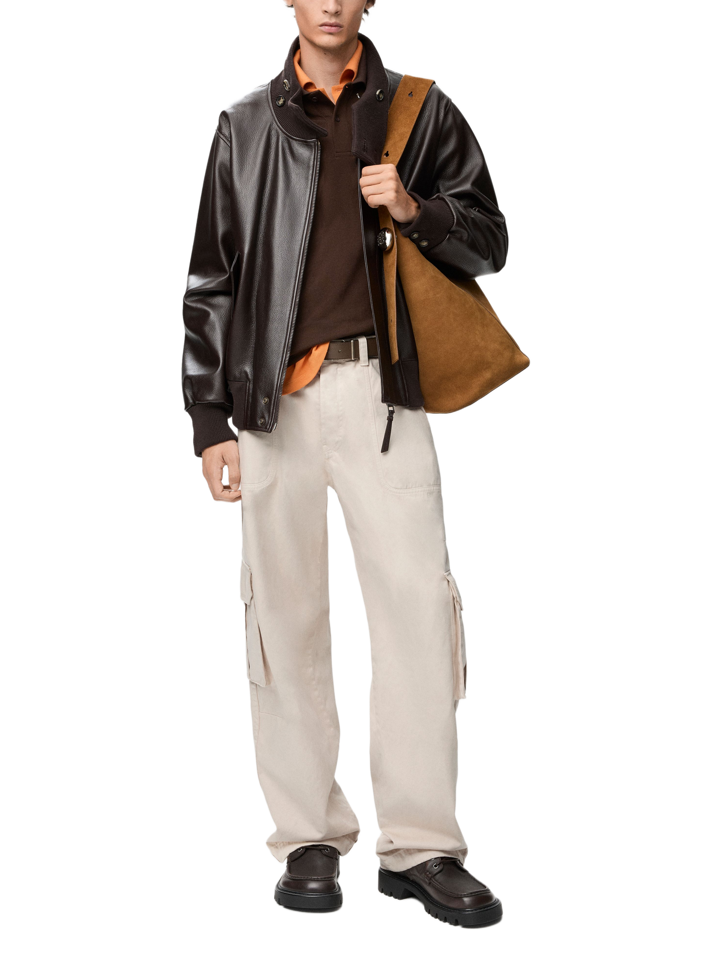Lammnappa-Lederjacke LOEWE Braun