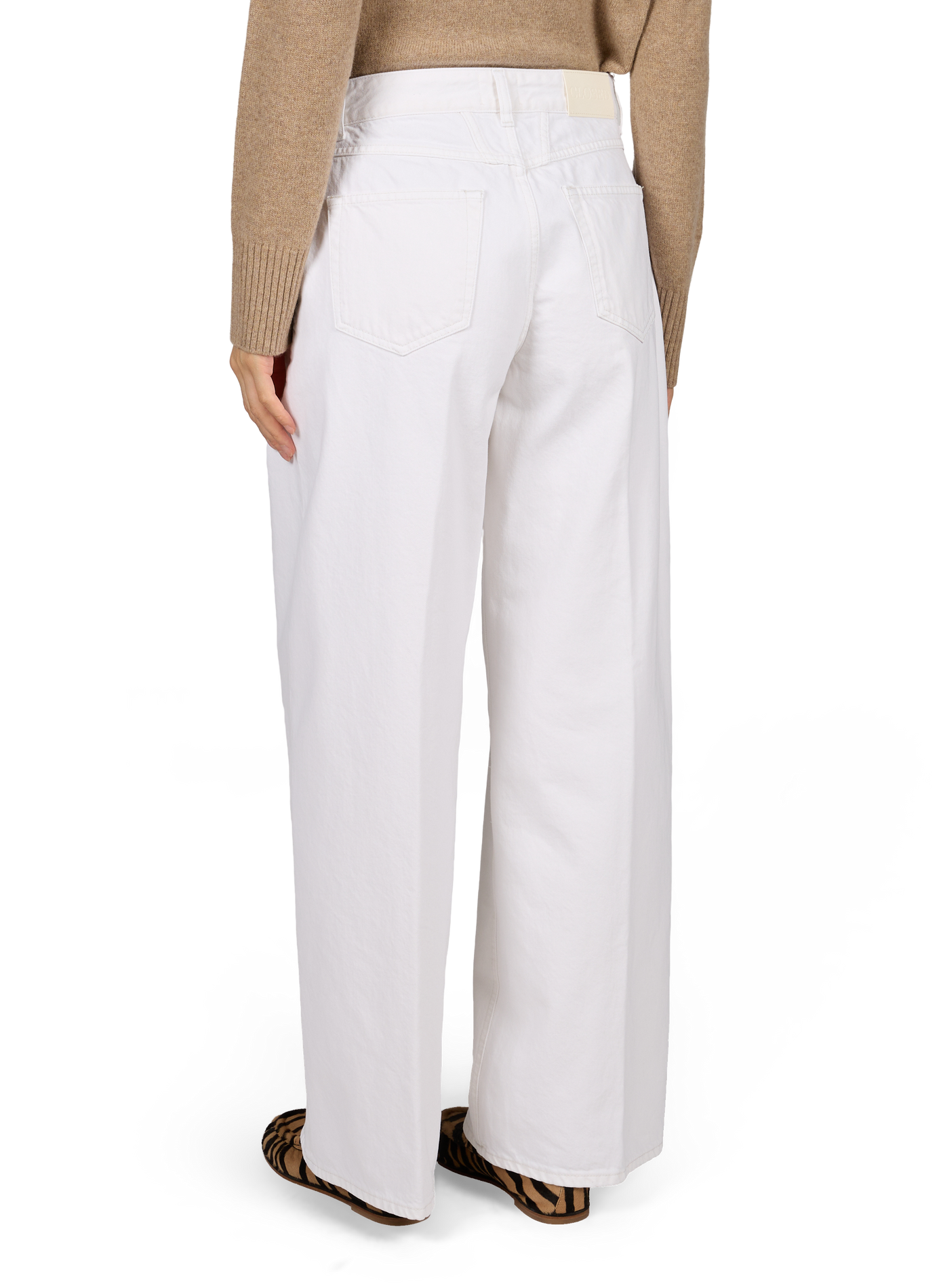 Weite Jeans Jayla aus Baumwolle CLOSED Weiss