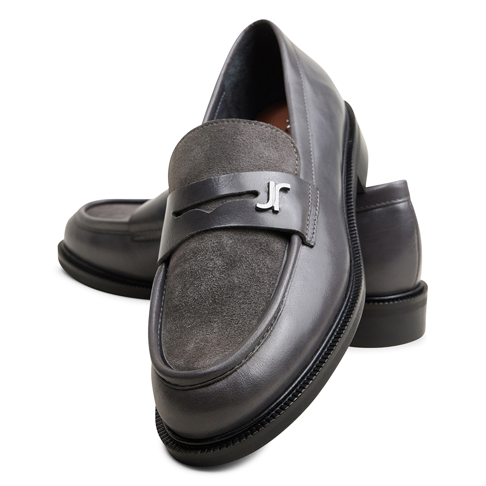 Mocassins en cuir duedi JONAK Gris