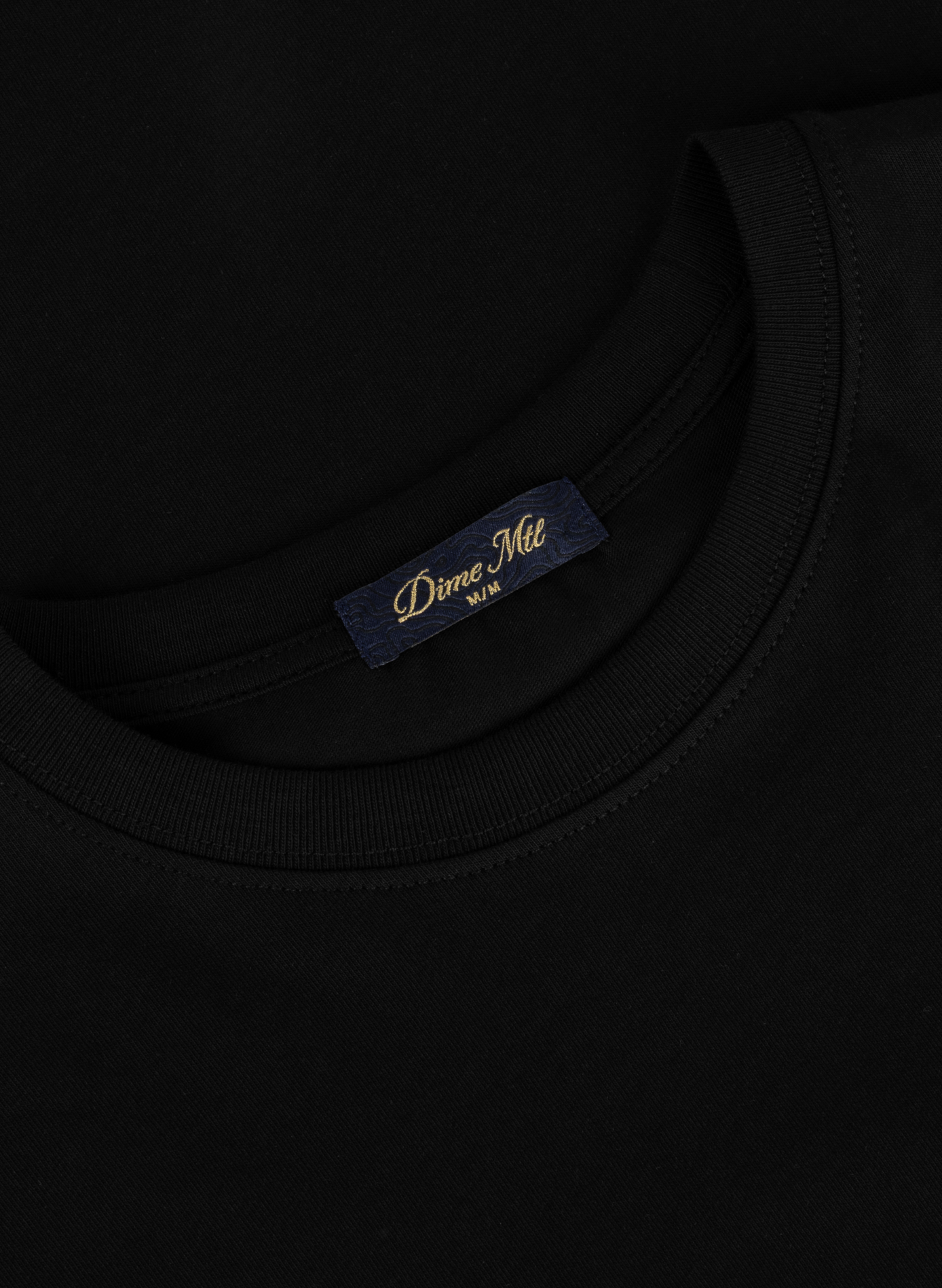 Straight-fit cotton T-shirt DIME Black