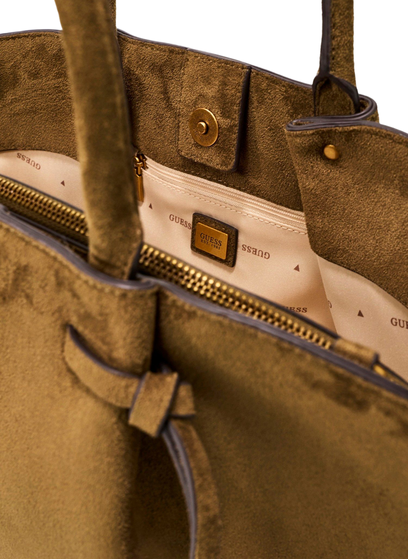 Sac à main en daim  GUESS Vert
