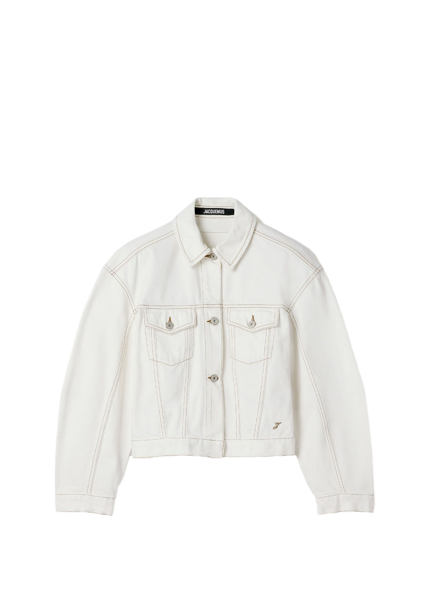 De katoenen denimjas JACQUEMUS Wit