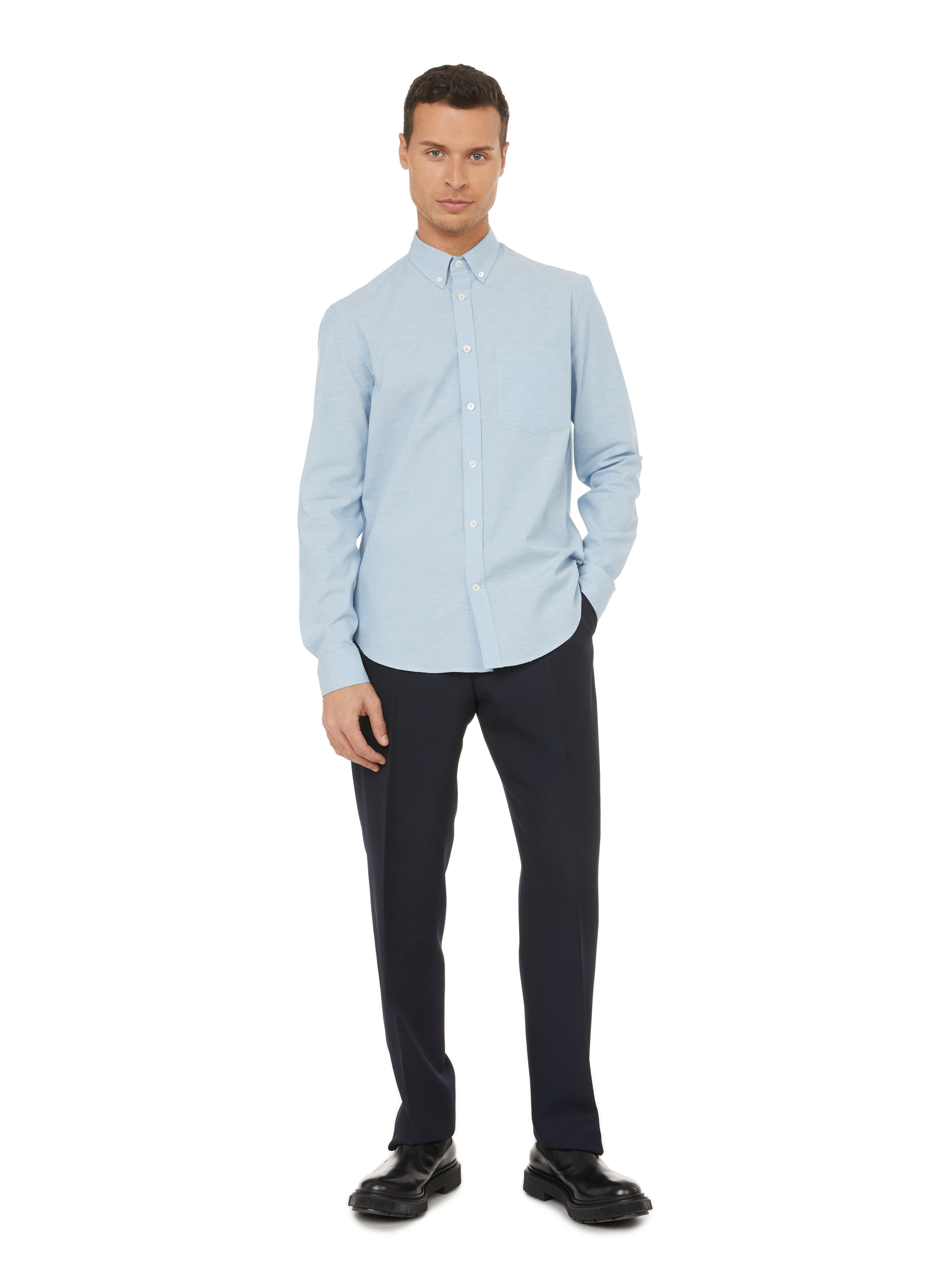 Chemise en coton EDITIONS 102 Bleu