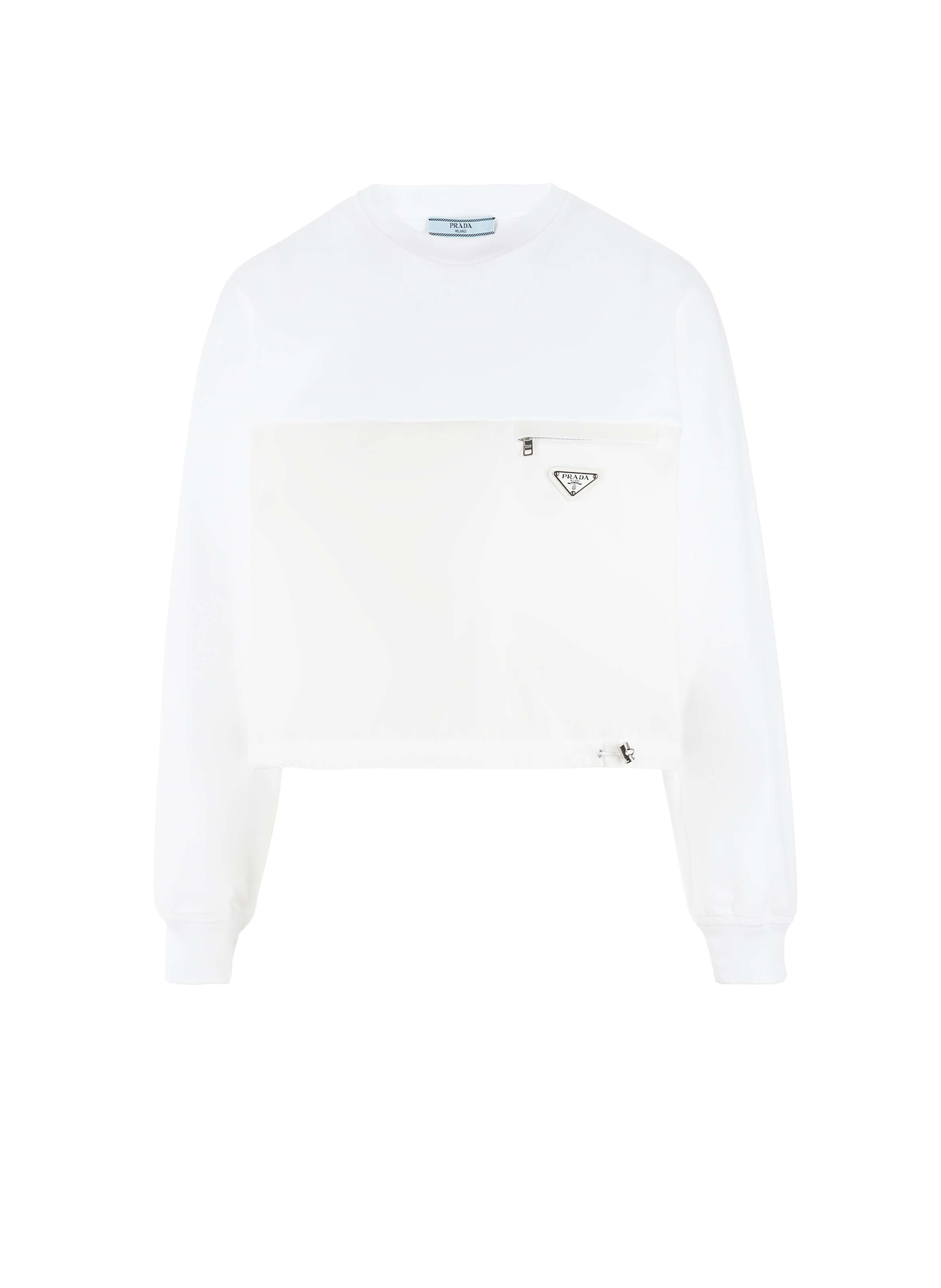 Sweatshirt en coton et Re-nylon