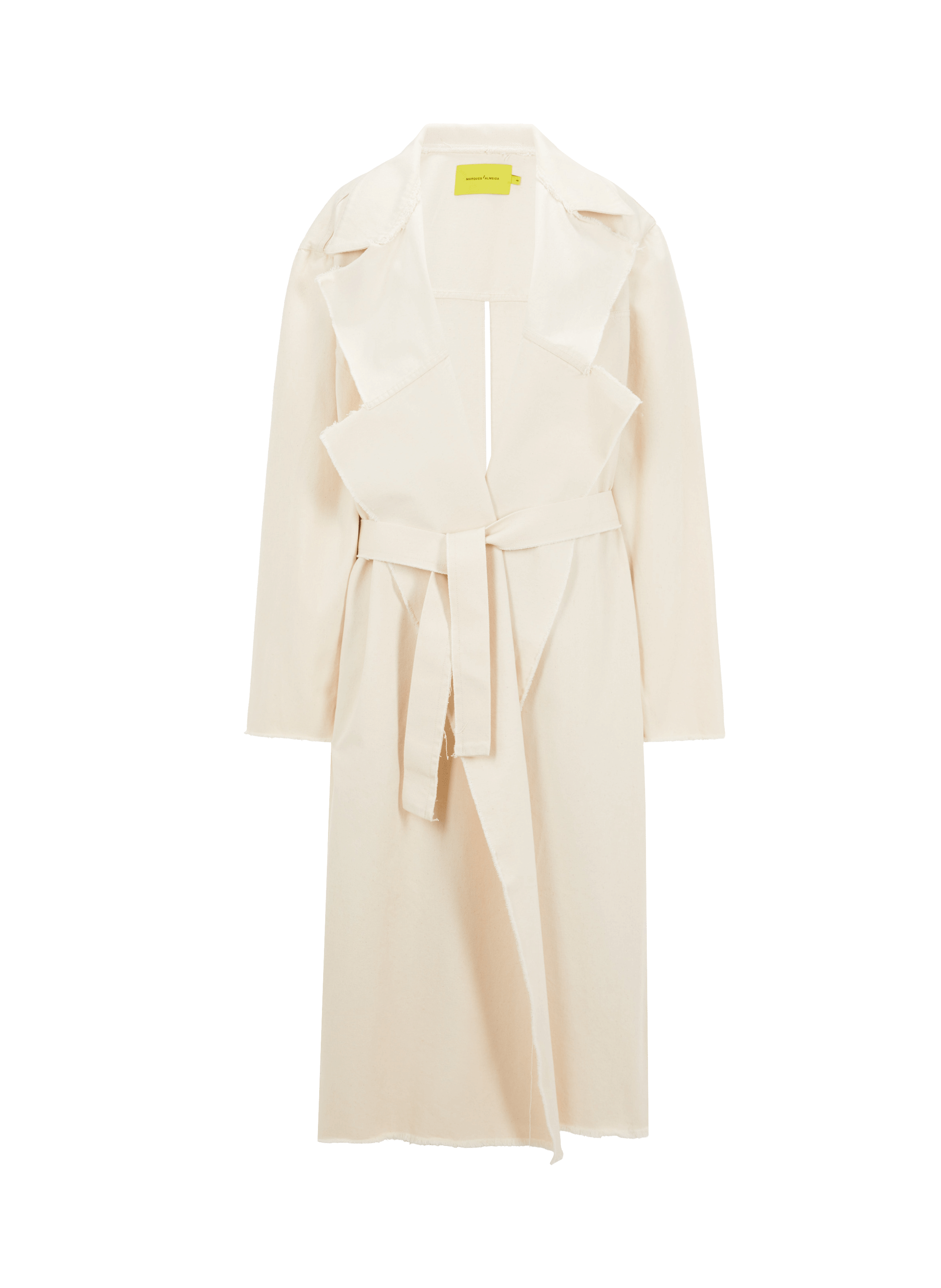 MARQUES ALMEIDA Recycled and organic cotton-blend trench coat White
