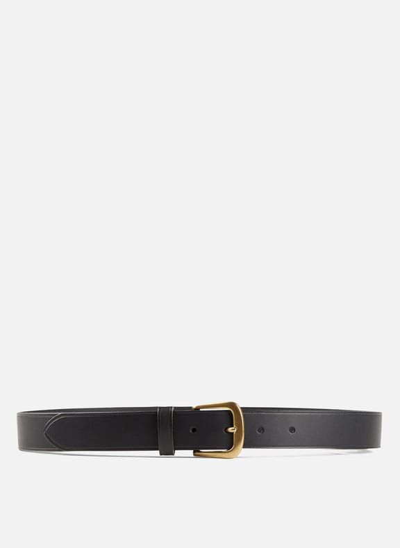 Ceinture à boucle en cuir cafe Noir by SOEUR SOEUR Ceinture à boucle en cuir cafe Noir