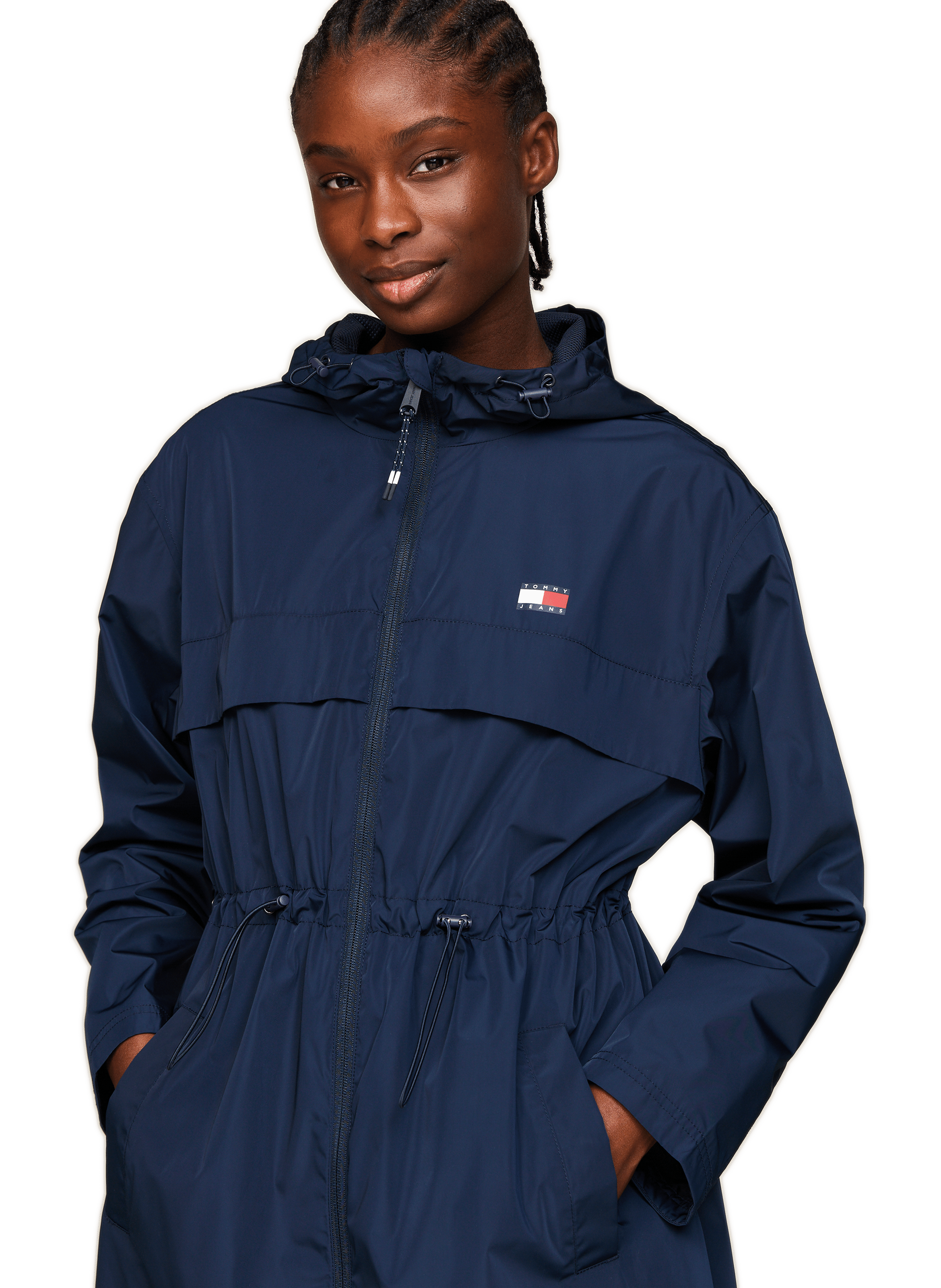 Coupe-vent mi-long  TOMMY HILFIGER Bleu