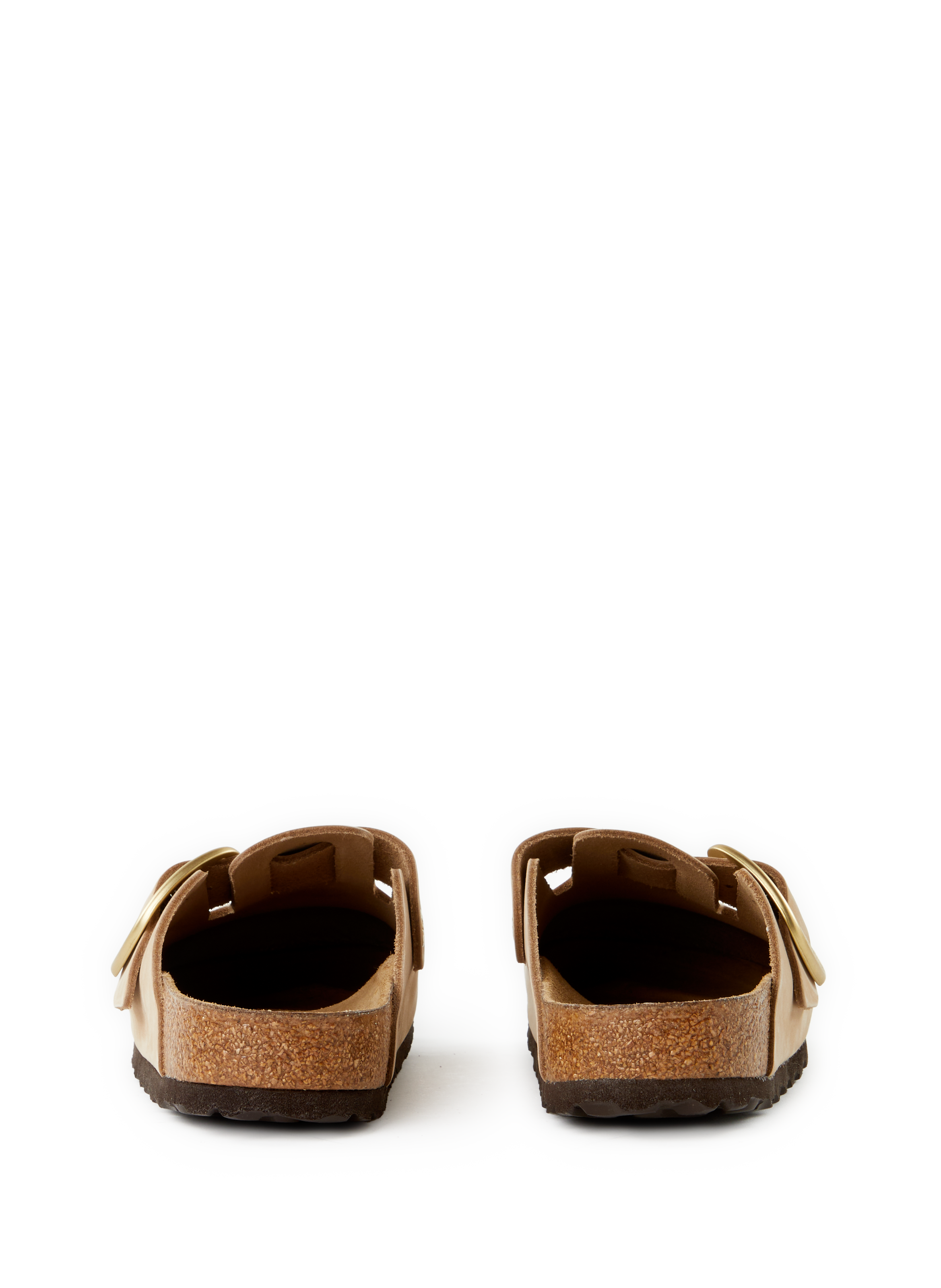 Sabots Boston en cuir  BIRKENSTOCK Beige