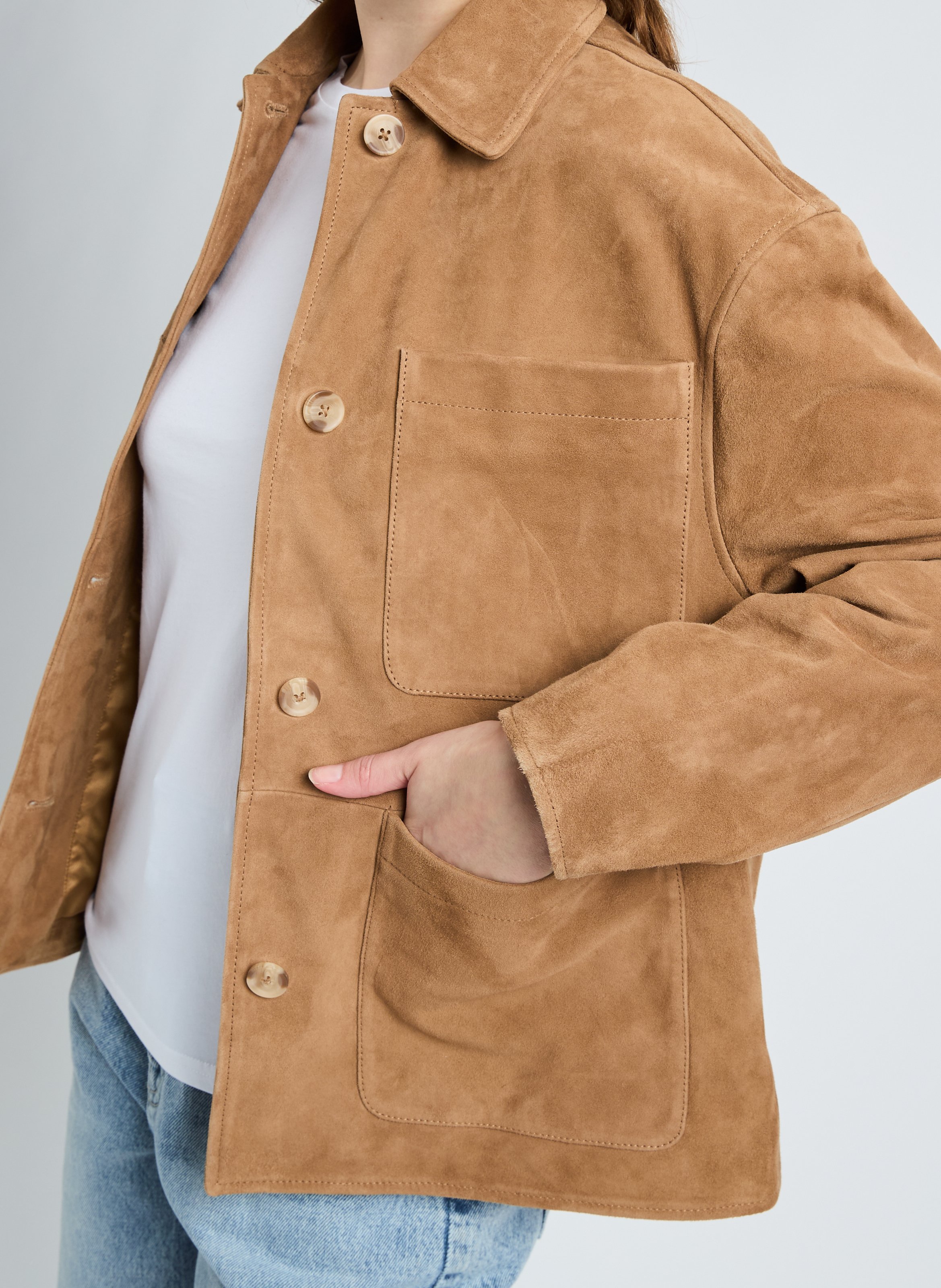 Goat leather Vara jacket SAISON 1865 Brown