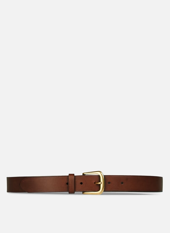 Ceinture à boucle en cuir cafe Marron by SOEUR SOEUR Ceinture à boucle en cuir cafe Marron