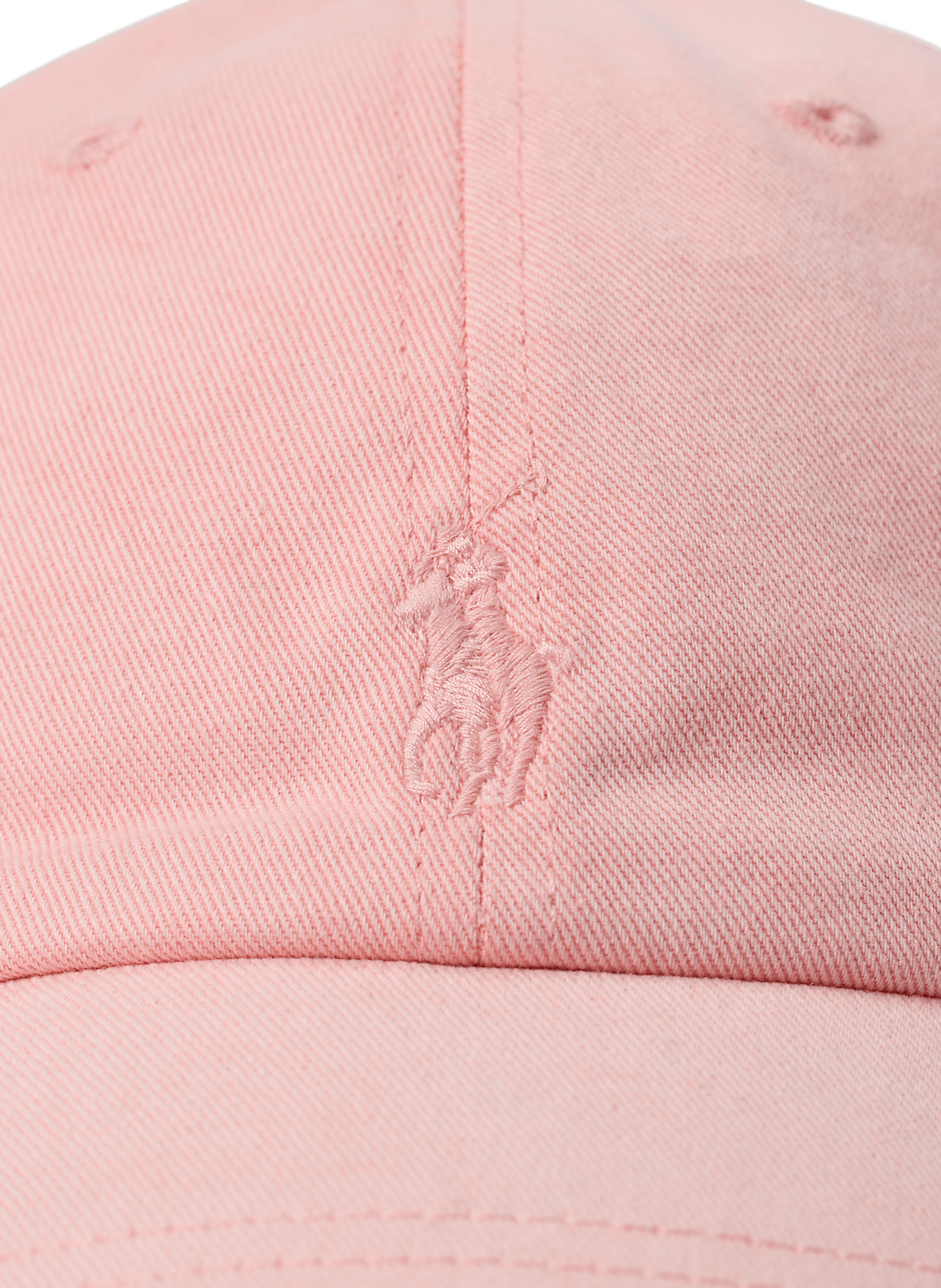 Casquette brodée en coton POLO RALPH LAUREN Rose