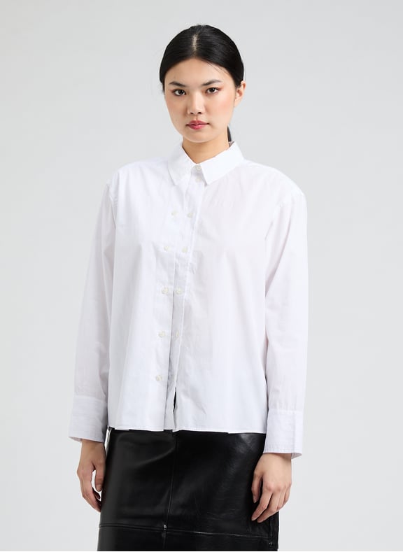 Chemise Salasa en coton Blanc by SAMSOE SAMSOE SAMSOE SAMSOE Chemise Salasa en coton Blanc